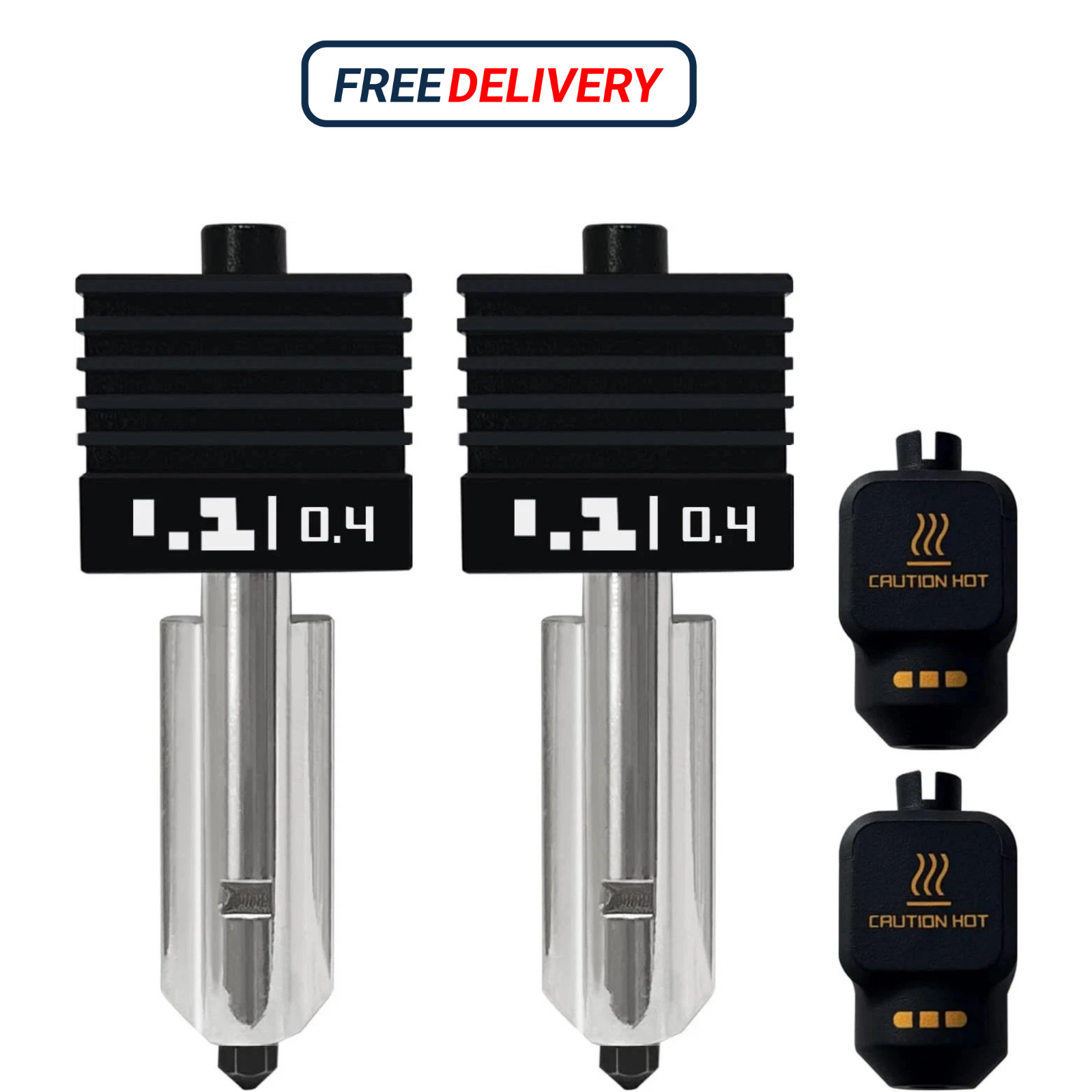 2PK 0.4MM P2S Hotend With Hardened Nozzle For Bambu Lab P2S/X2D/H2S/H2D/H2C/A...