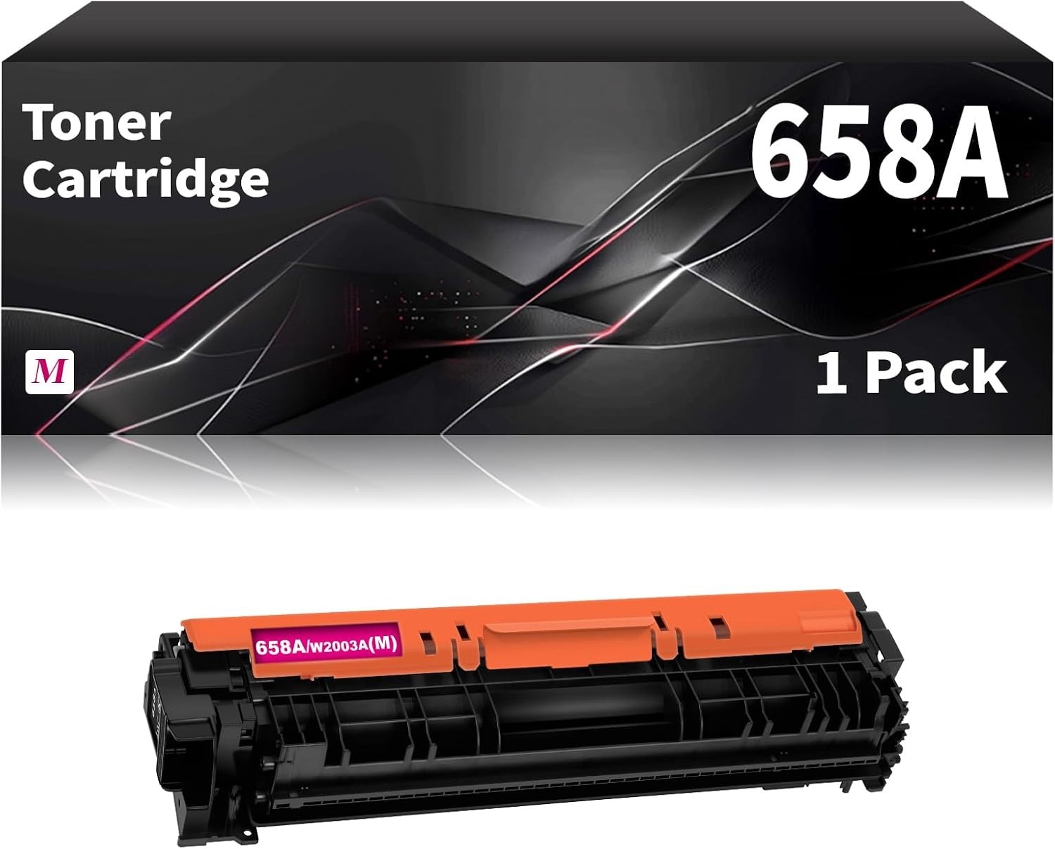 1-Pack 658A Magenta Toner Cartridge Color LaserJet Enterprise M751 BN W2003A