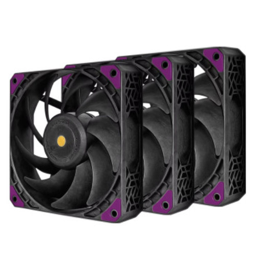 Super Flower Megacool 120mm 3pcs Pack Case Fans Black 3300 RPM SF-PF121-BK_3P