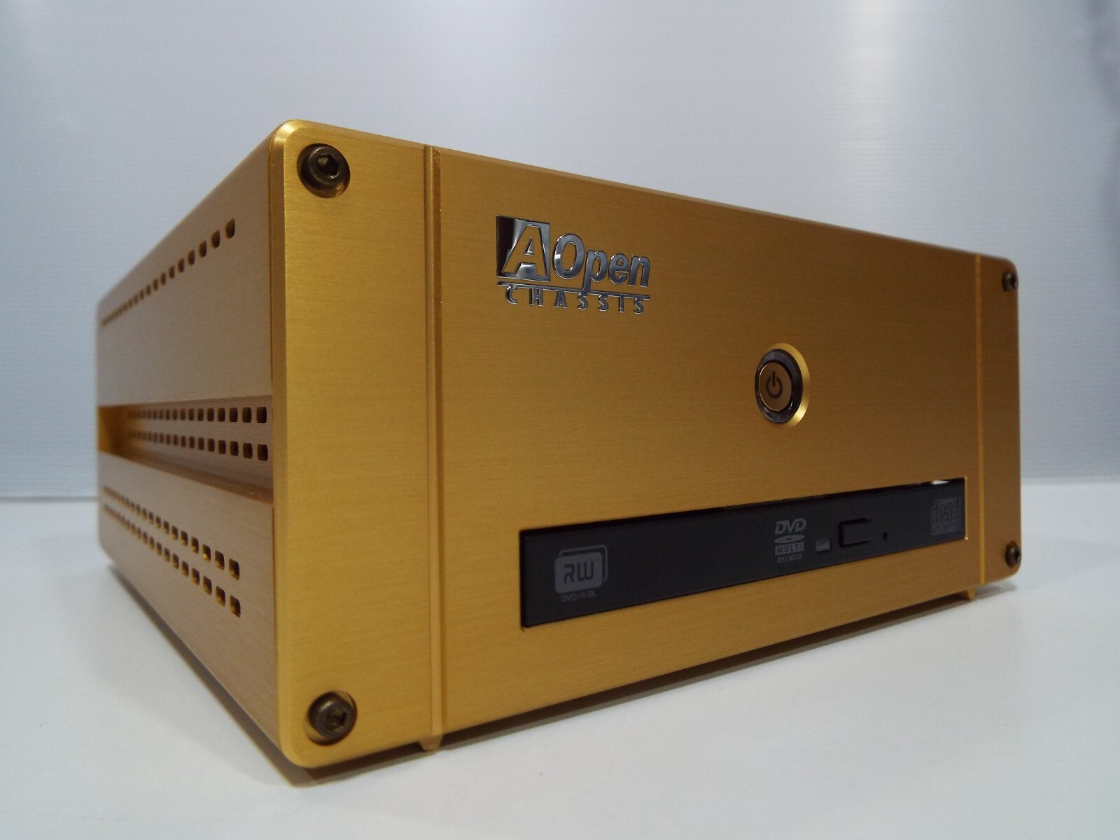 AOpen Mini-ITX GOLD Aluminium Desktop Computer Case S-110 CUBE Retro Mini PC