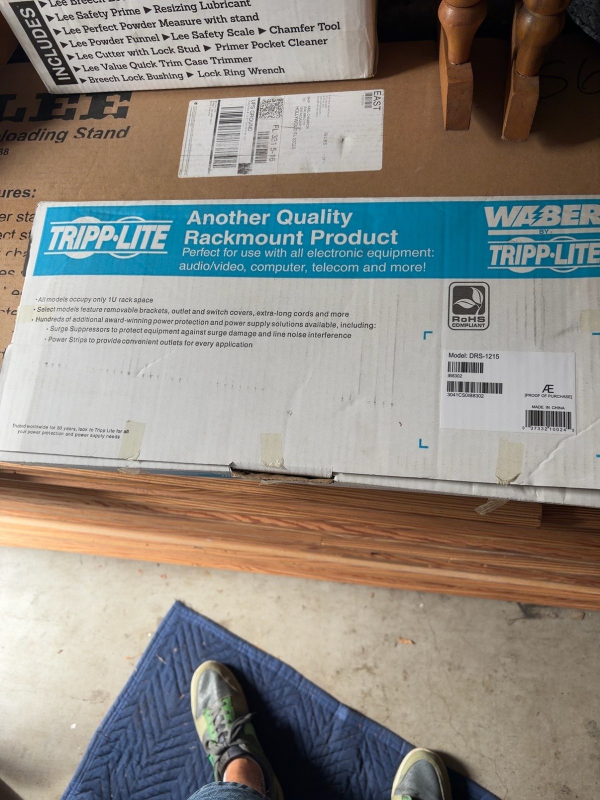 Tripp Lite DRS-1215 14-Outlet 1U Rackmount Surge Protector 15ft Cord