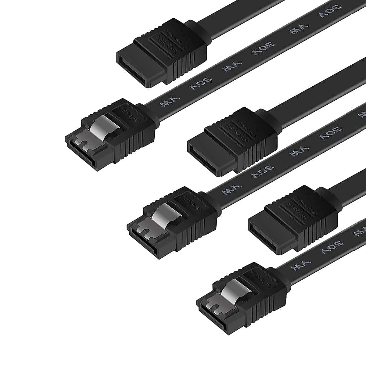 SATA Cable III, 3 Pack SATA Cable III 6Gbps Straight HDD SDD Data Cable