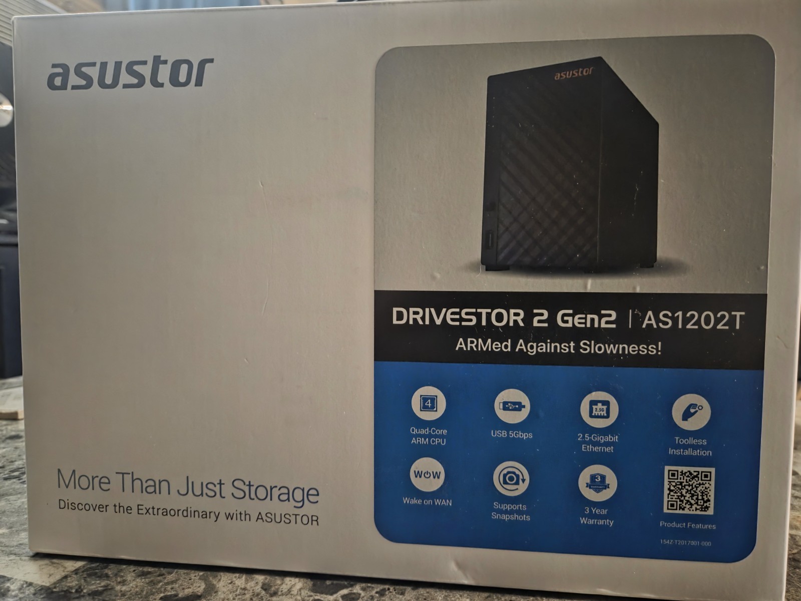 Asustor AS1202T DRIVESTOR 2 Gen2 NAS - Open Box Excellent Condition