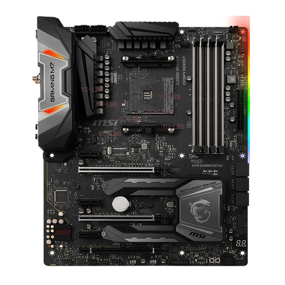 For MSI X470 Gaming M7 AC Motherboard Socket AM4 DDR4 ATX Mainboard