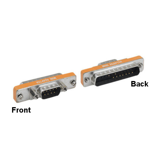 KNTK Mini DB9 Male to DB25 Male Adapter AT Modem RS-232 Connector Data