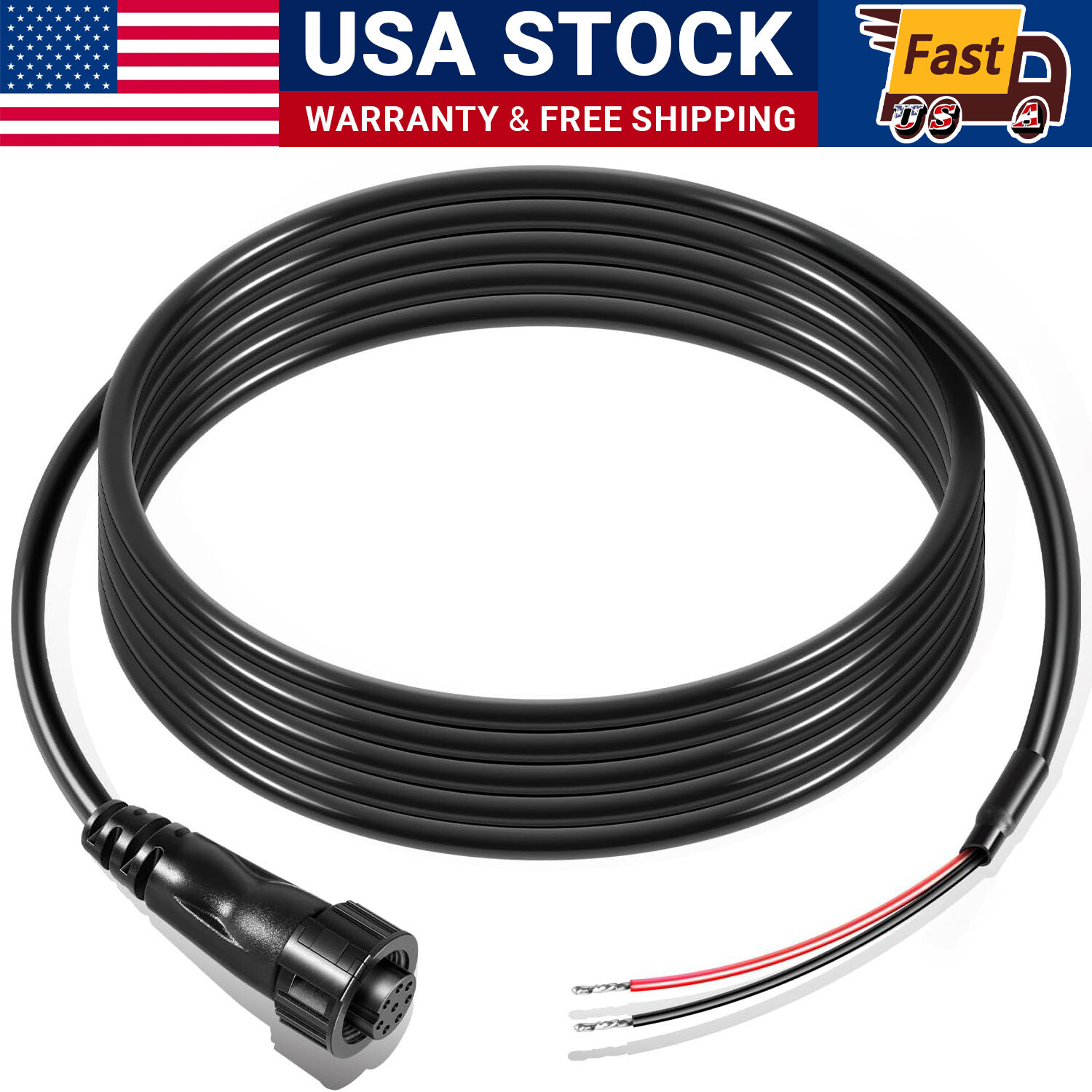 720085-1 Power Cable 6 Feet PC 12 Power Cord for Humminbird SOLIX & Onix Series