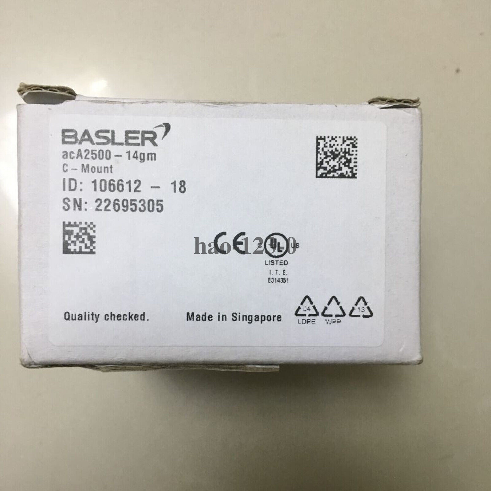 1 PCS NEW IN BOX BASLER ACA2500-14GM Industrial Camera FAST SHIP#XR(DHL/FedEx)