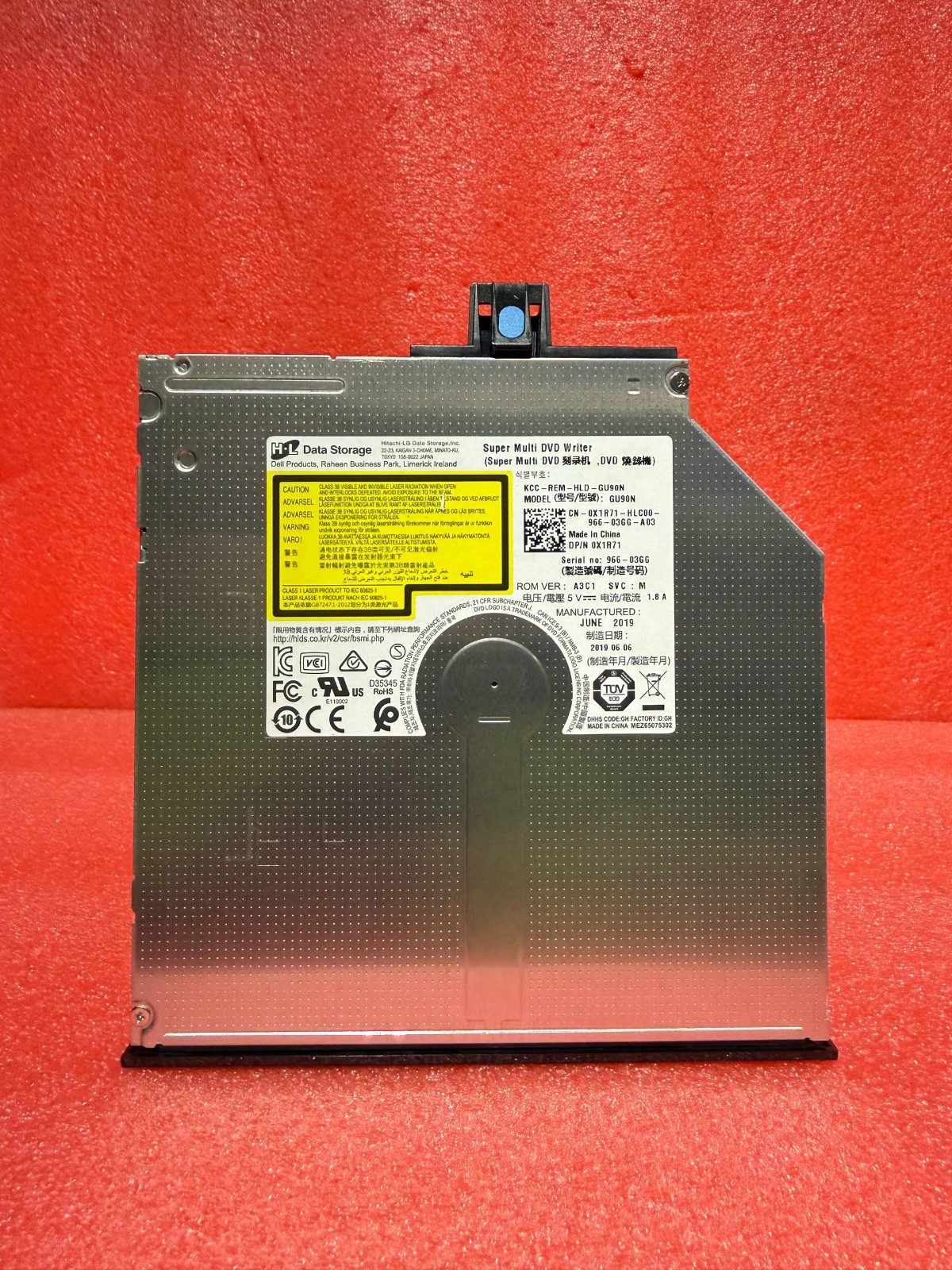 Dell PowerEdge R7425 R6415 R440 T440 R540 R640 R740 CD DVD X1R71 8x DVD+ -RW