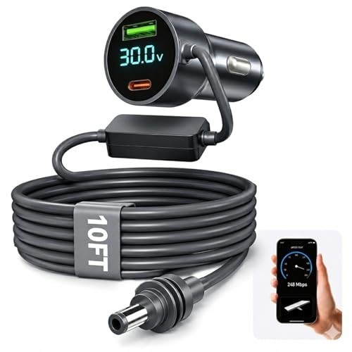Starlink Mini 30V Car Adapter, Starlink Mini 12V Adapter with Independent Boost