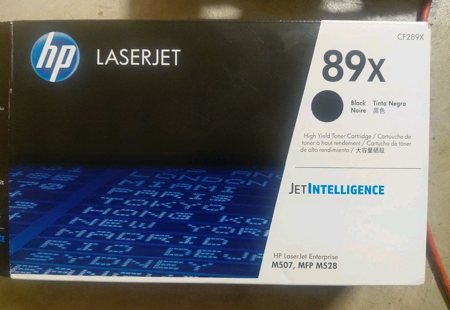 HP 89X CF289X Black High Yield LaserJet Toner Cartridge M507 M528 MFP 