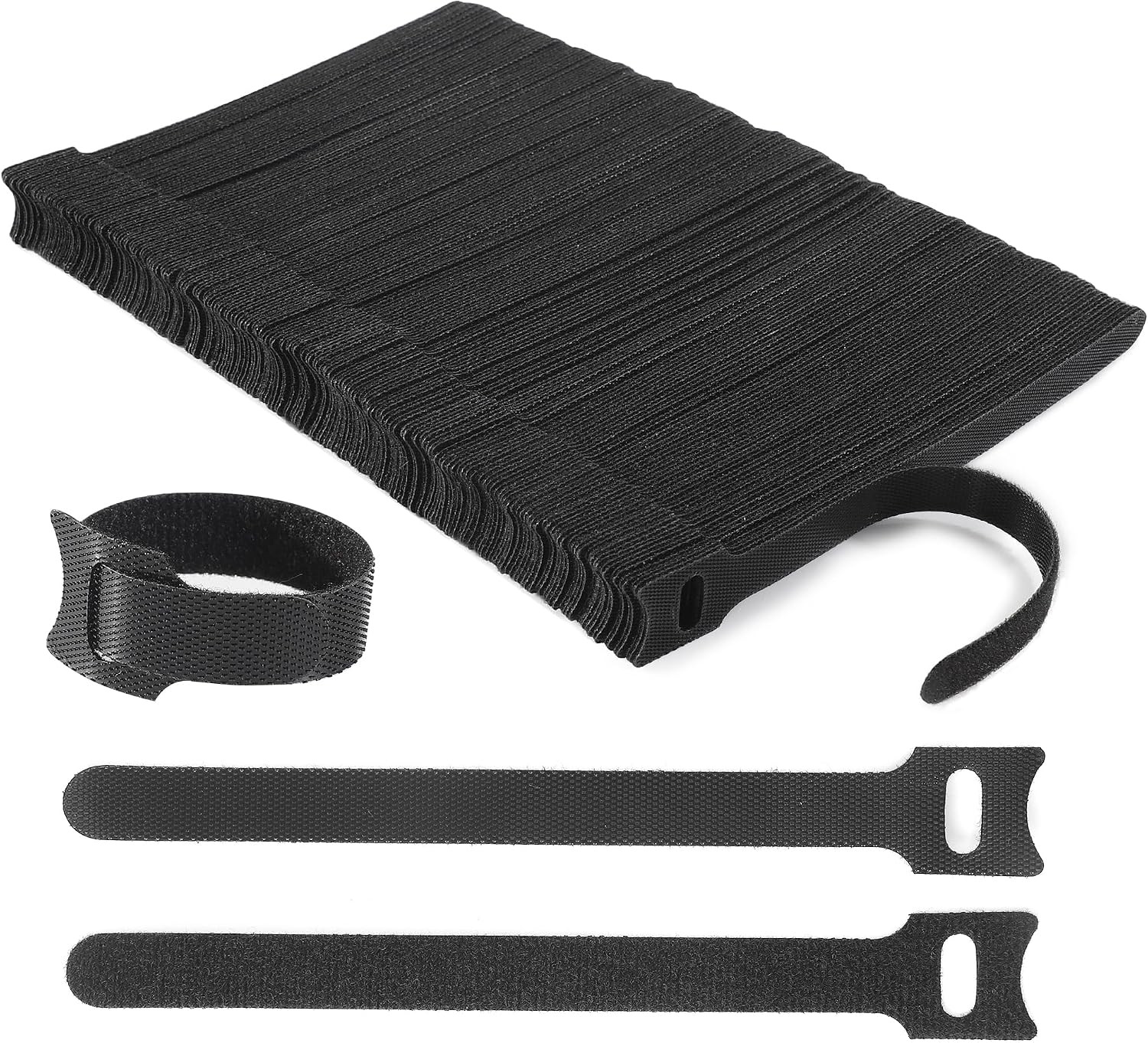 60 PCS 6 Inches Reusable Cable Ties, Adjustable Cord Straps Wire Organizer Cord