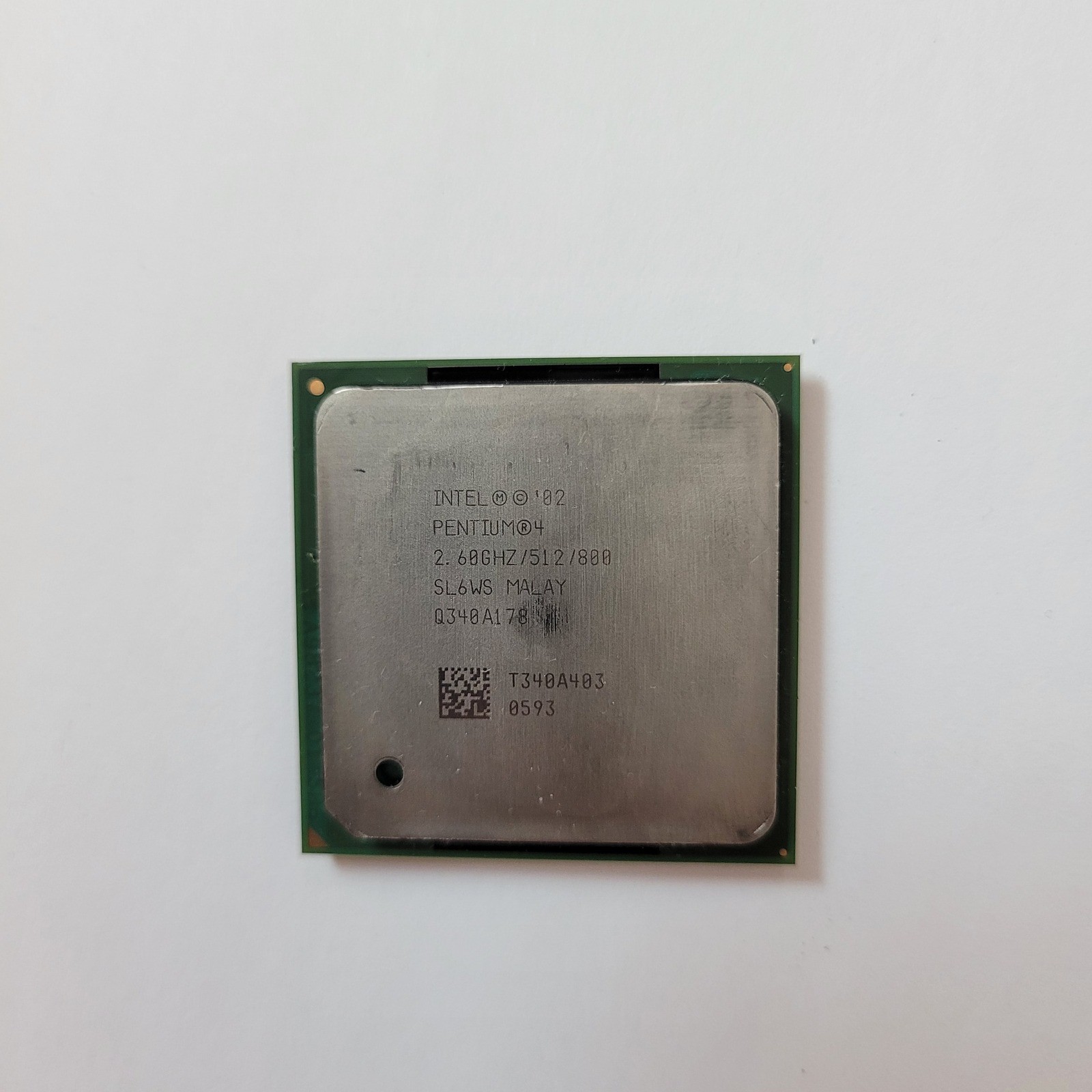Intel Pentium 4 CPU SL6WS 2.60GHz 512K 800MHz Socket 478 Northwood Processor