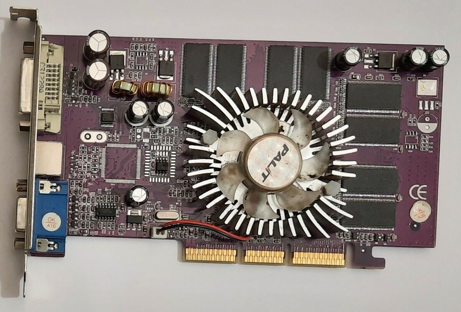 Palit GeForce FX5600 AGP Graphics Card (Nvidia GeForce FX5600, 128MB, Retro, 2003)