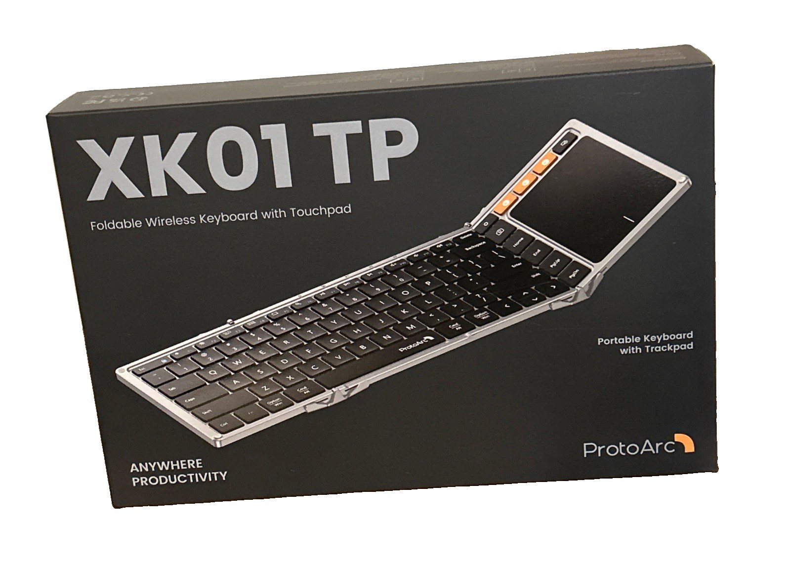 ProtoArc XK01 TP Portable Folding Keyboard Bluetooth With Touchpad New & Sealed