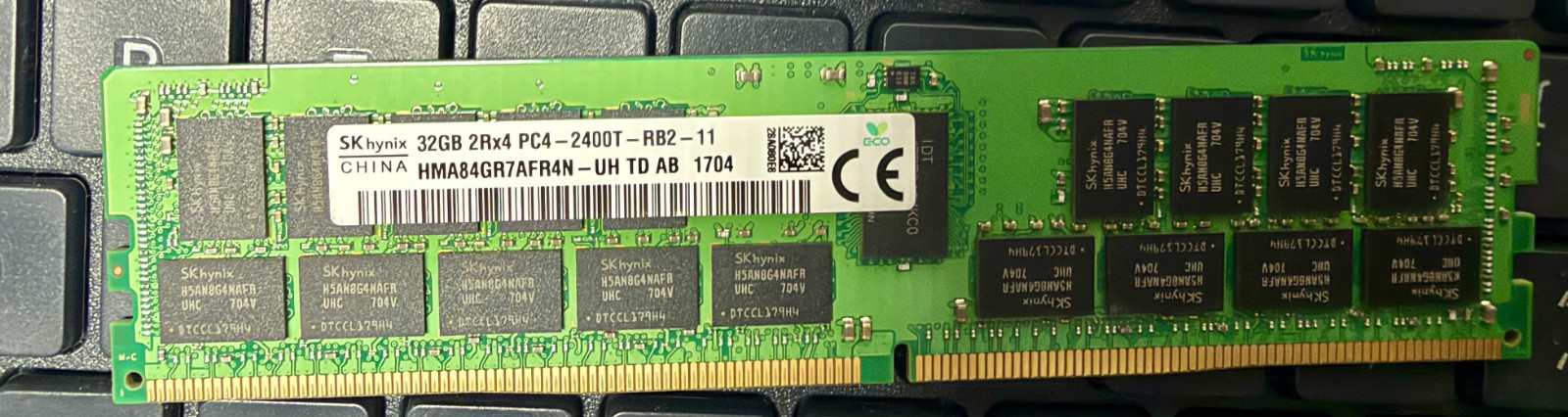 SK Hynix 32GB PC4-2400T DDR4-2400 ECC RDIMM Server RAM HMA84GR7AFR4N-UH Tested