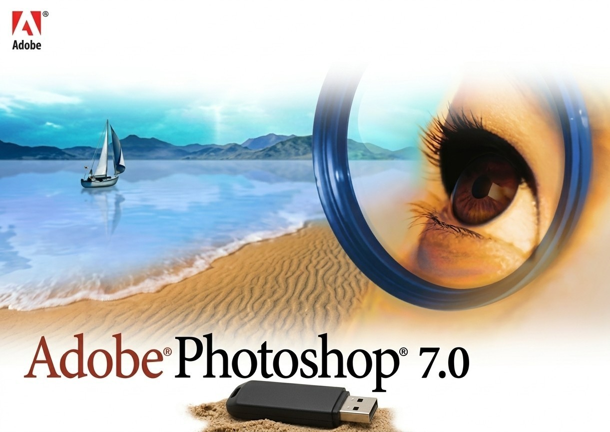 Adobe Photoshop 7.0 – USB Drive with Serial Number