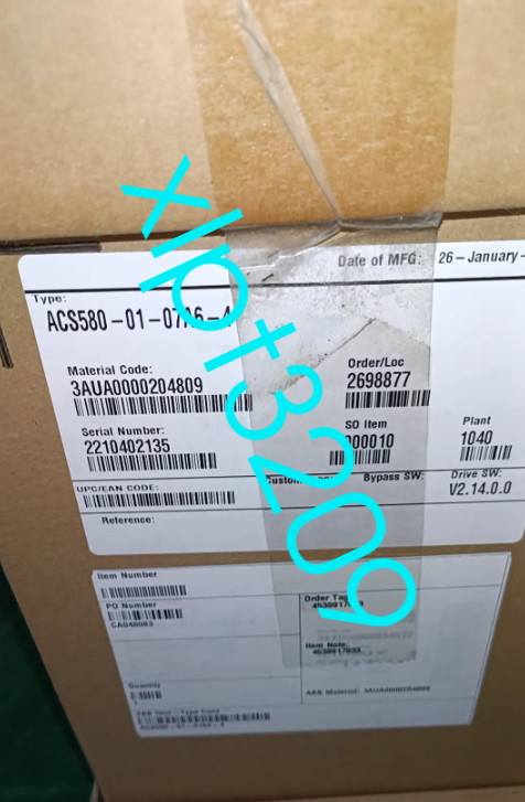New ABB ACS580-01-07A6-4 Inverter FedExor DHL
