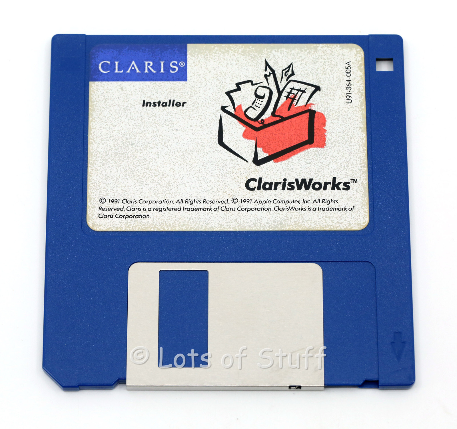 Claris ClarisWorks Software For Mac On 3.5 - Inch Floppy Disks Vintage No SN