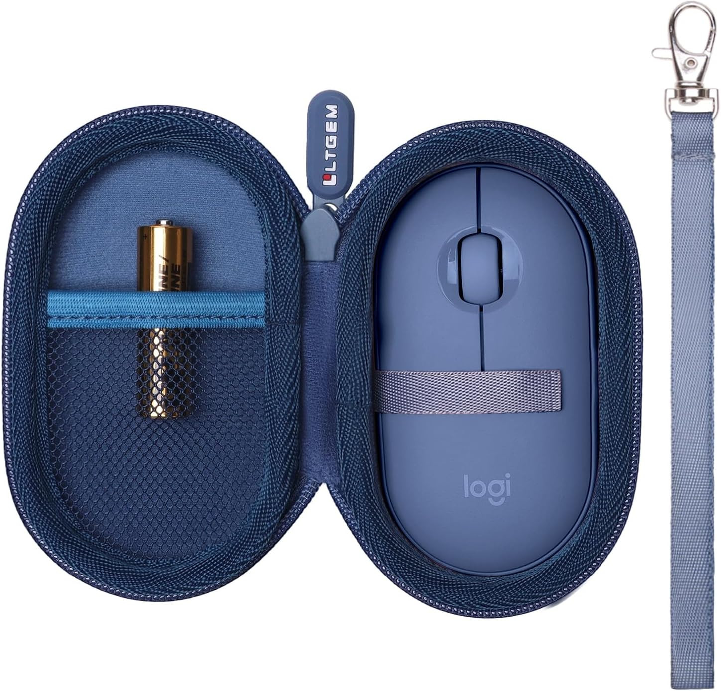 LTGEM Case for Logitech Pebble Mouse 2 M350S/M350 Wireless Mouse, Blue