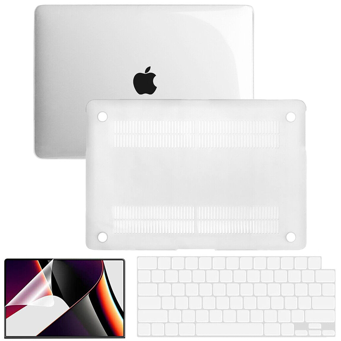 [Crystal Clear] Hard PC Case Cover for MacBook Pro 16 inch 2021 A2485 M1 Pro/Max
