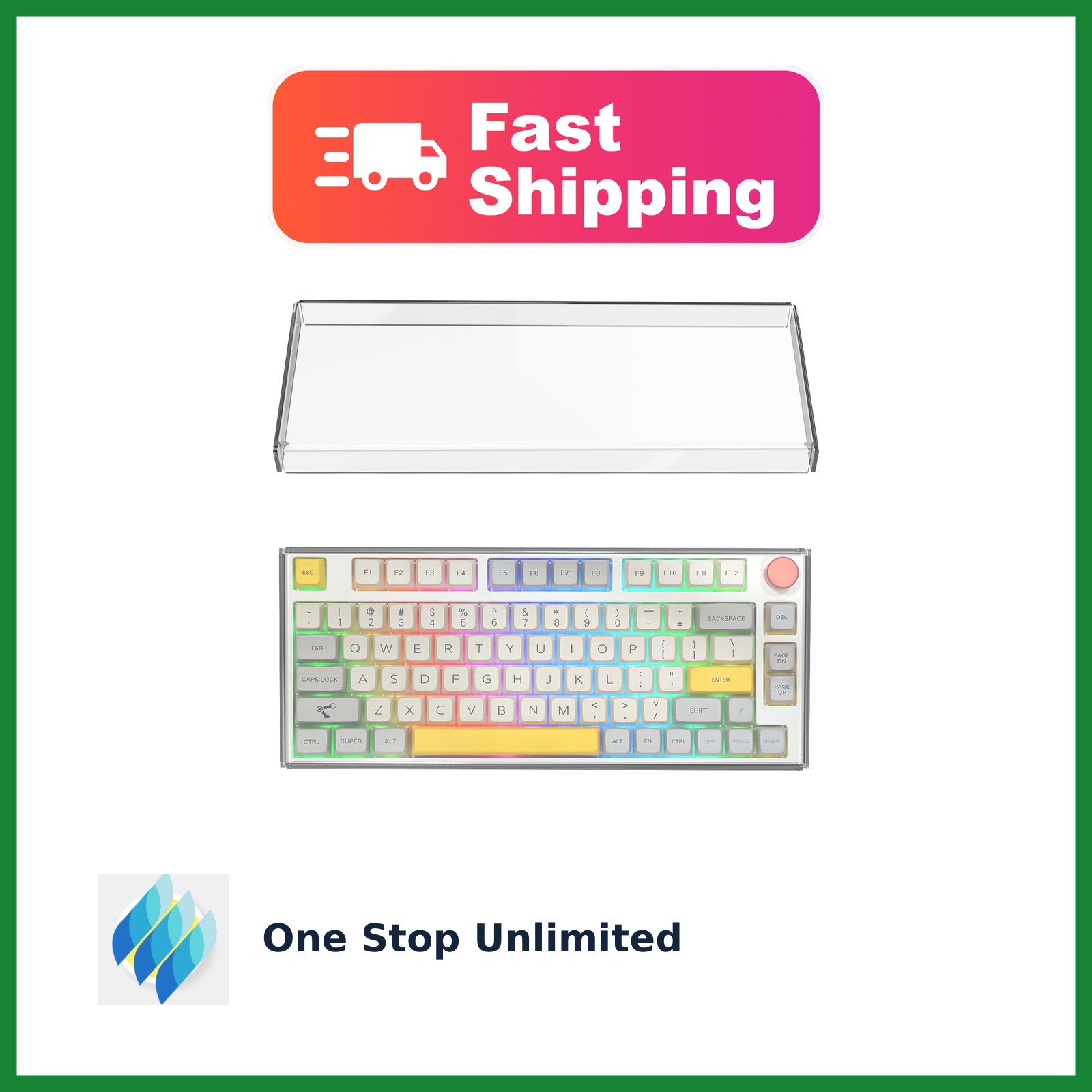 Geekria Clear Acrylic Keyboard Dust Cover