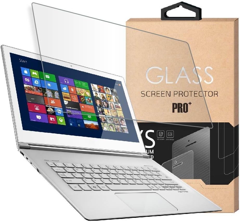 12.5 Inch Laptop Tempered Glass Screen Protector, 9H Hardness, Crystal Clear Fin