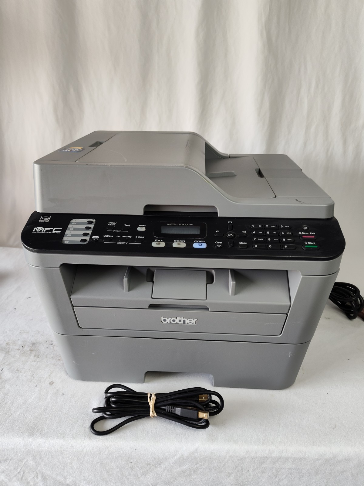 Brother MFC-L2700DW All-in-One Laser Printer Low Page Count Tested & Toner. 