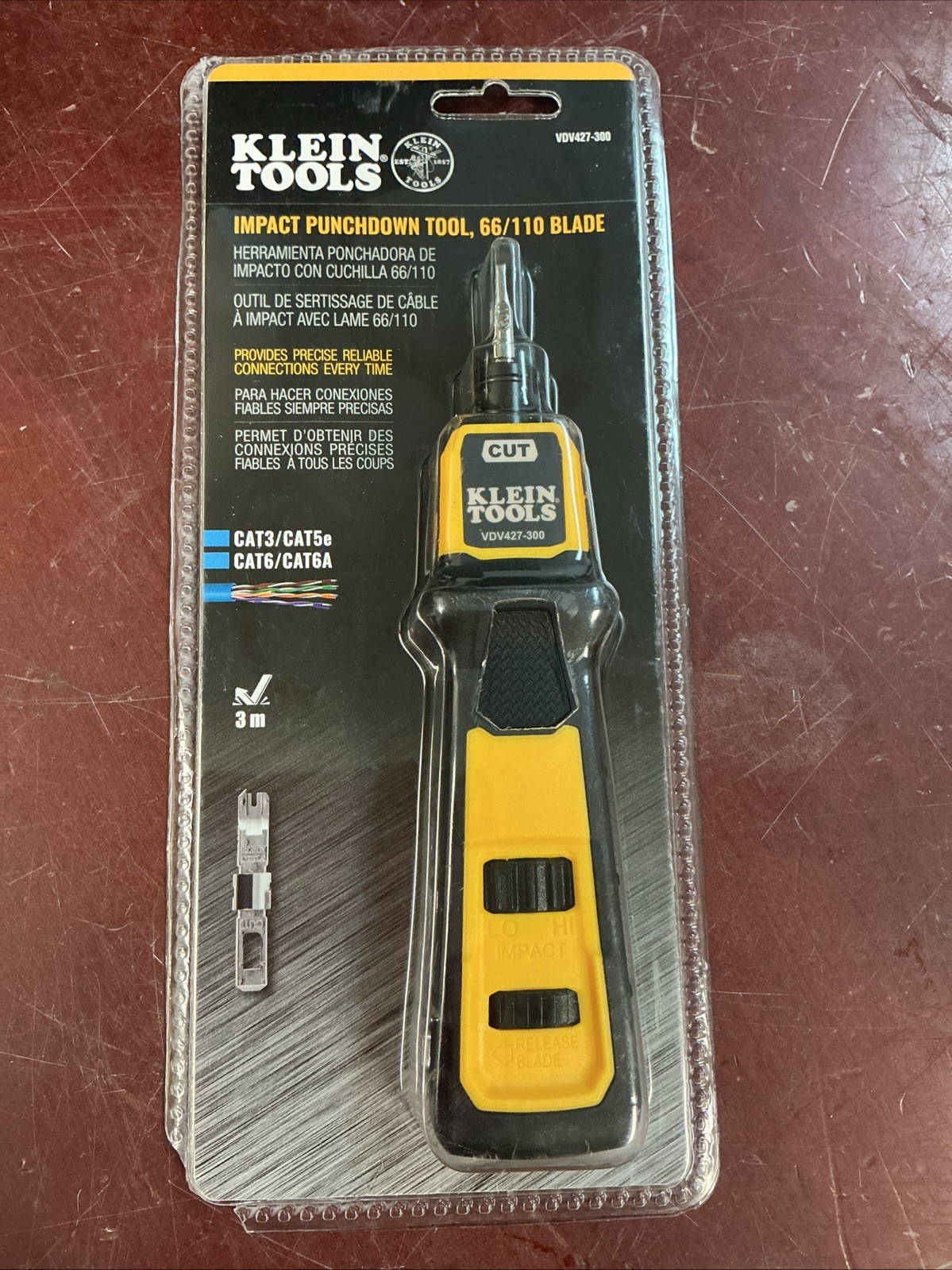 Klein Tools VDV427-300 Impact Punchdown Tool 66/110 Blade 