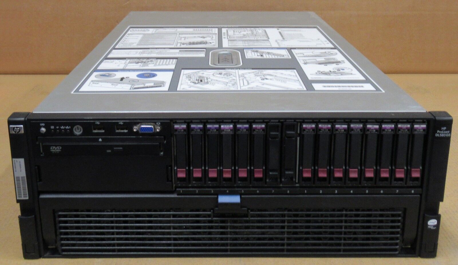 HP ProLiant DL580 G5 2x Xeon Quad Core E7320 2.4GHz 1.3TB 4GB RAM Rack Server