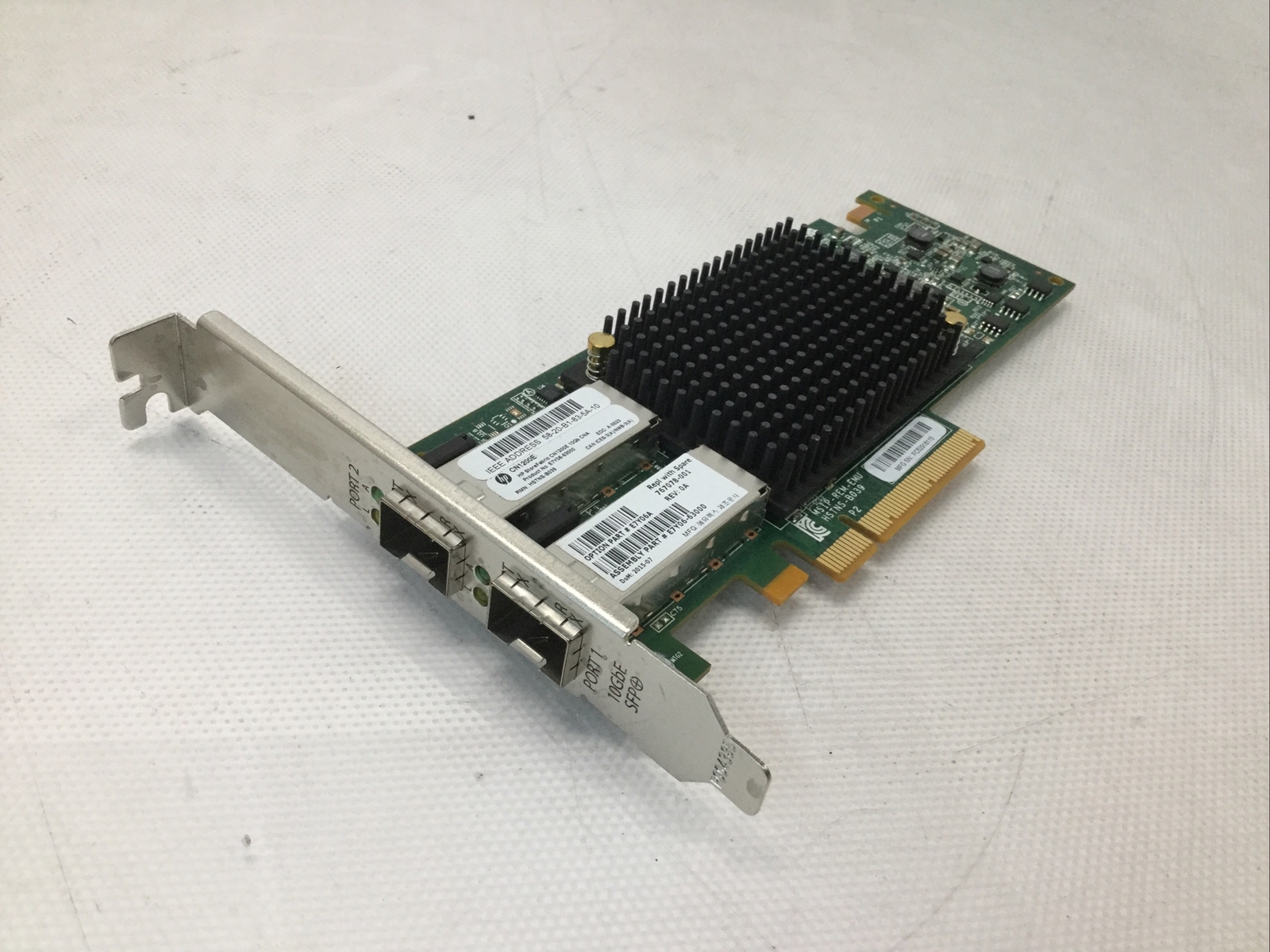 HP StoreFabric CN1200E Dual Port 10Gb SFP+ Network Adapter Card 767078-001