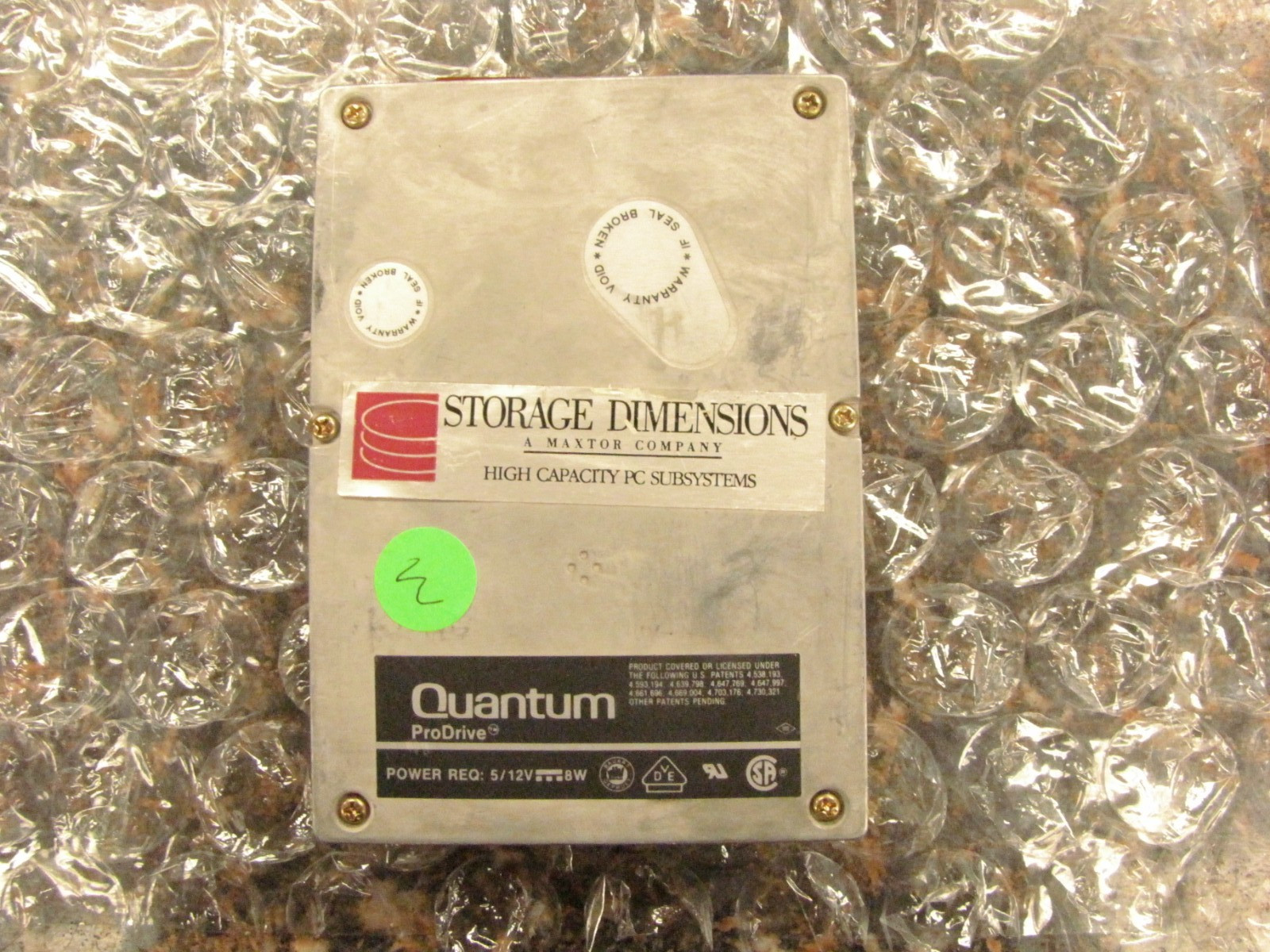 Quantum ProDrive 40S 42MB SCSI HDD 940-40-9402 Hard Drive-TESTED & WORKS -NK37