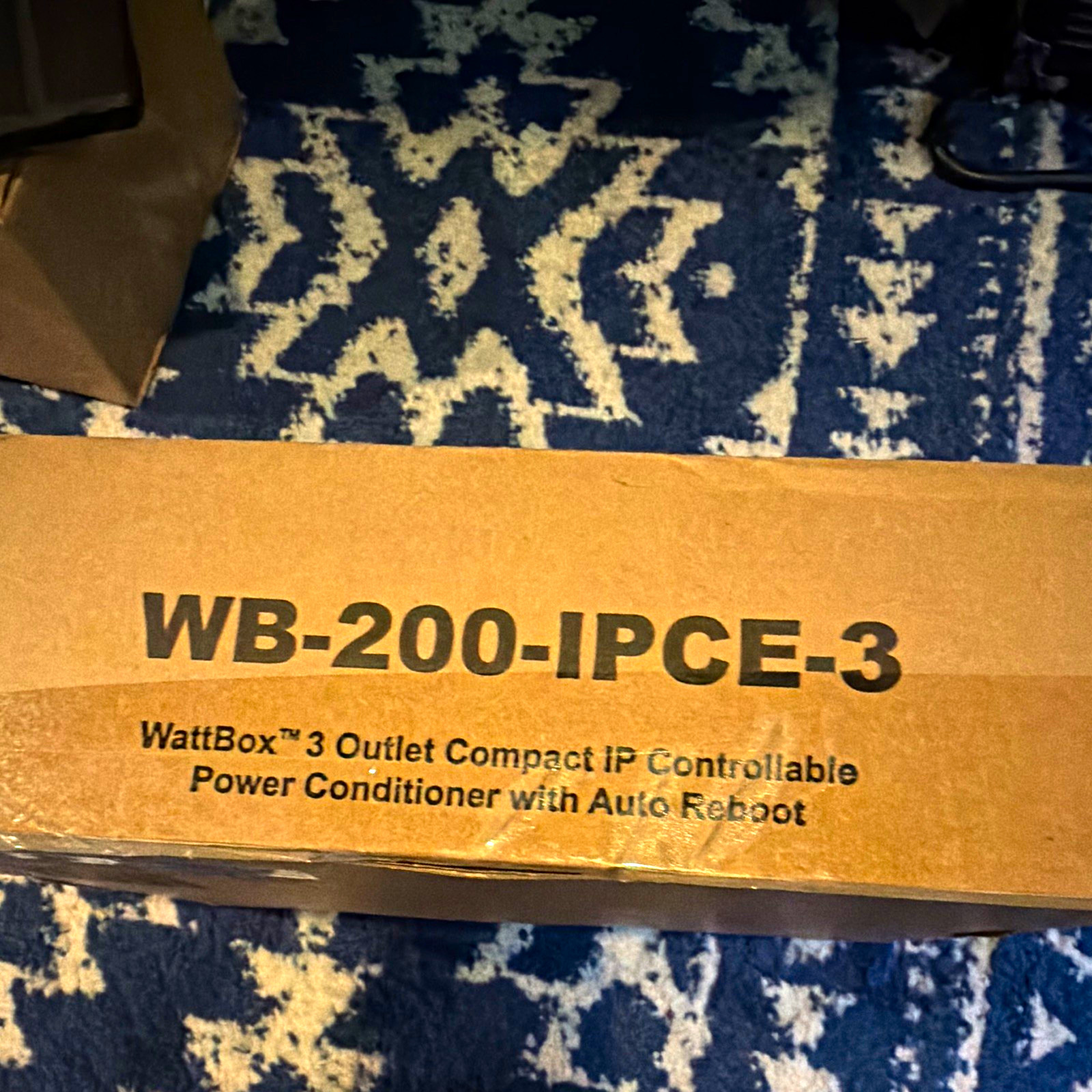 WattBox WB-200-IPCE-3 3-Outlet Compact IP Power Conditioner w/ Auto Reboot