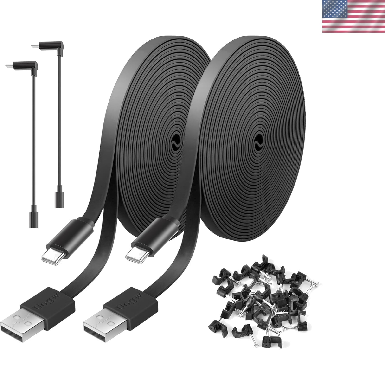 Multi-Functional 30FT USB Power Extension Cables - Ideal for Security Cameras