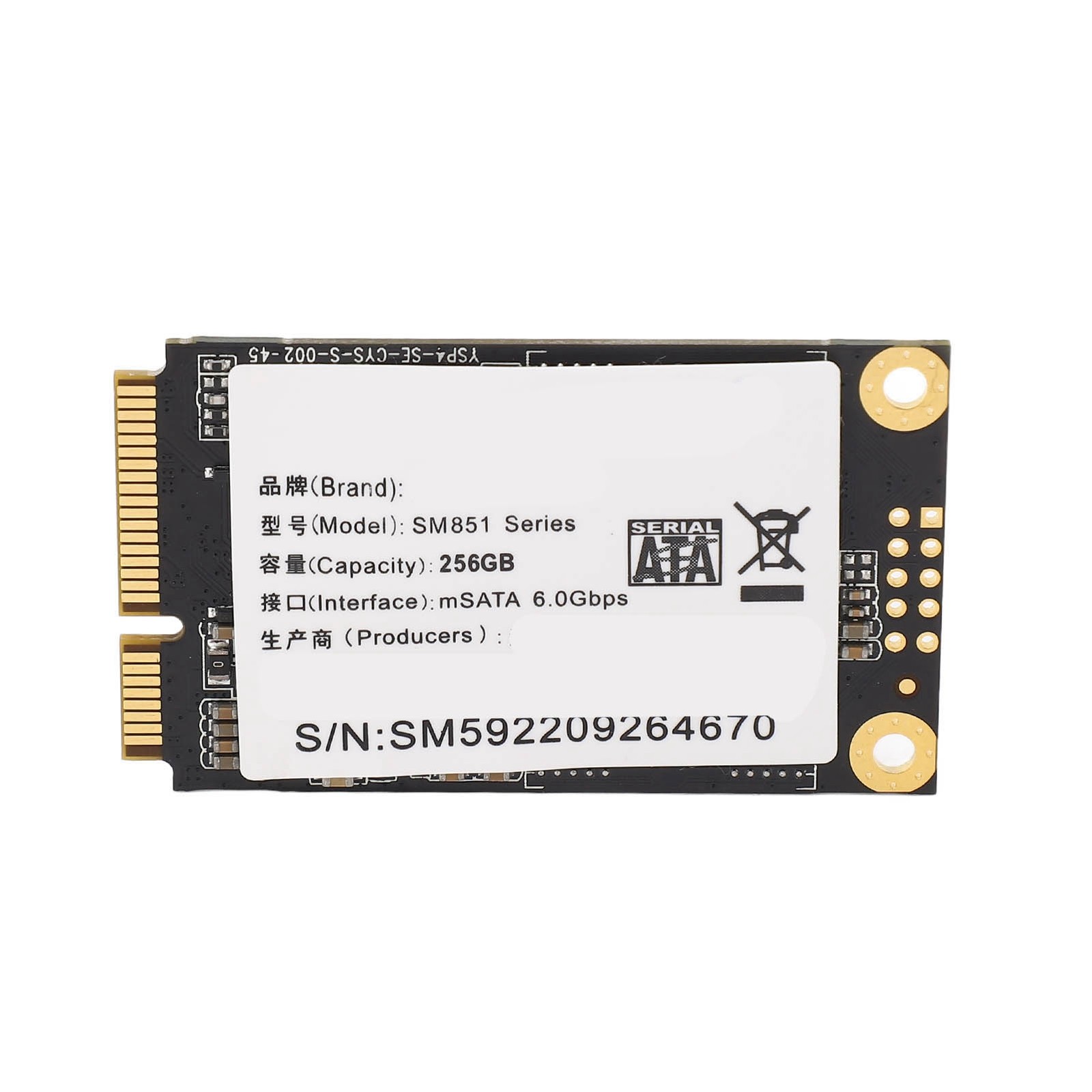 MSATA SSD 500MB/S Read Speed 450MB/S Write Speed High Speed 3D TLC NAND SAT IWZK