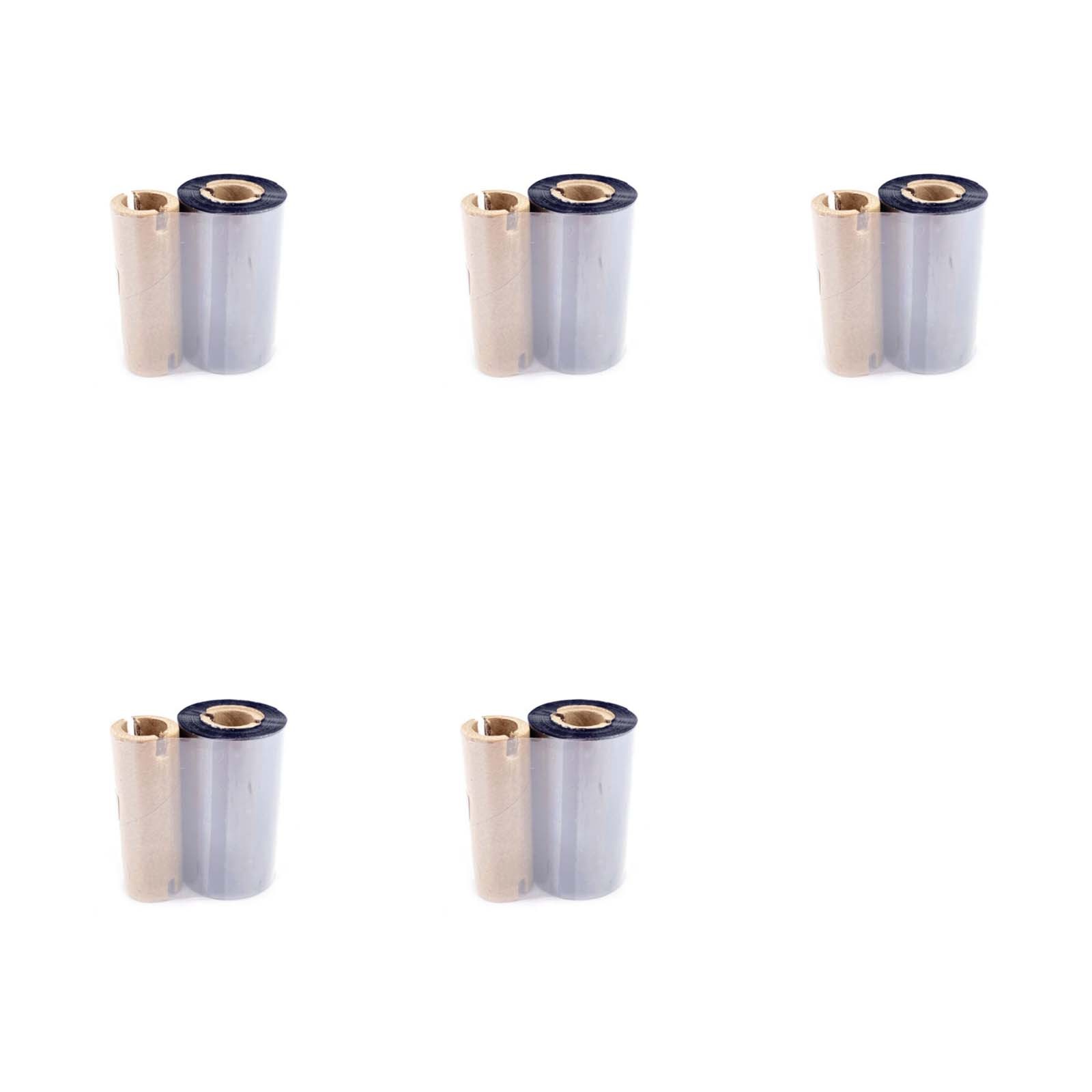 5PCS Length 70m Width 55mm Ink Ribbon Fits For Zebra TLP2844 TLP2824-Z