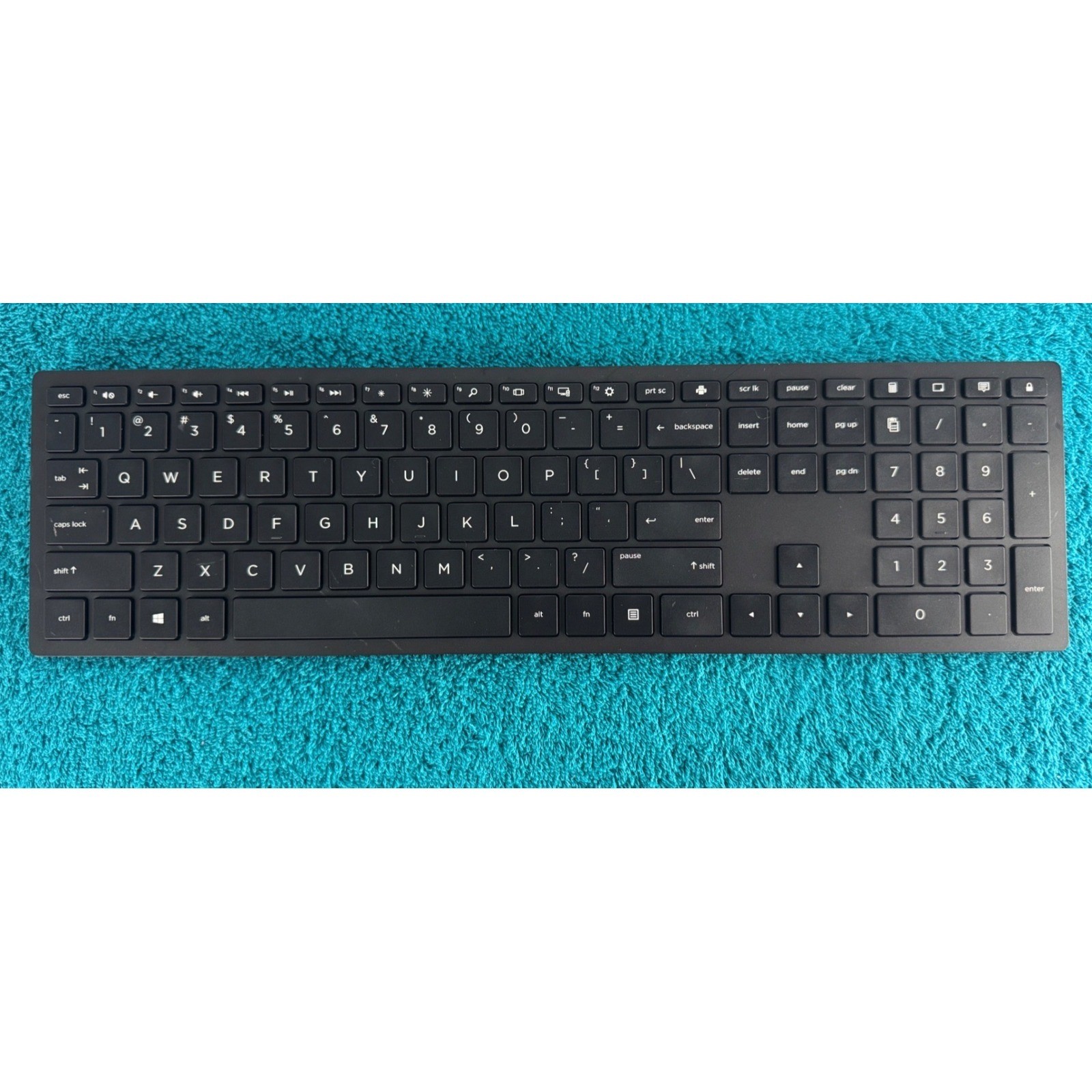 HP Slim Wireless Keyboard Black Full Size *No USB Receiver Included* Ergonomic