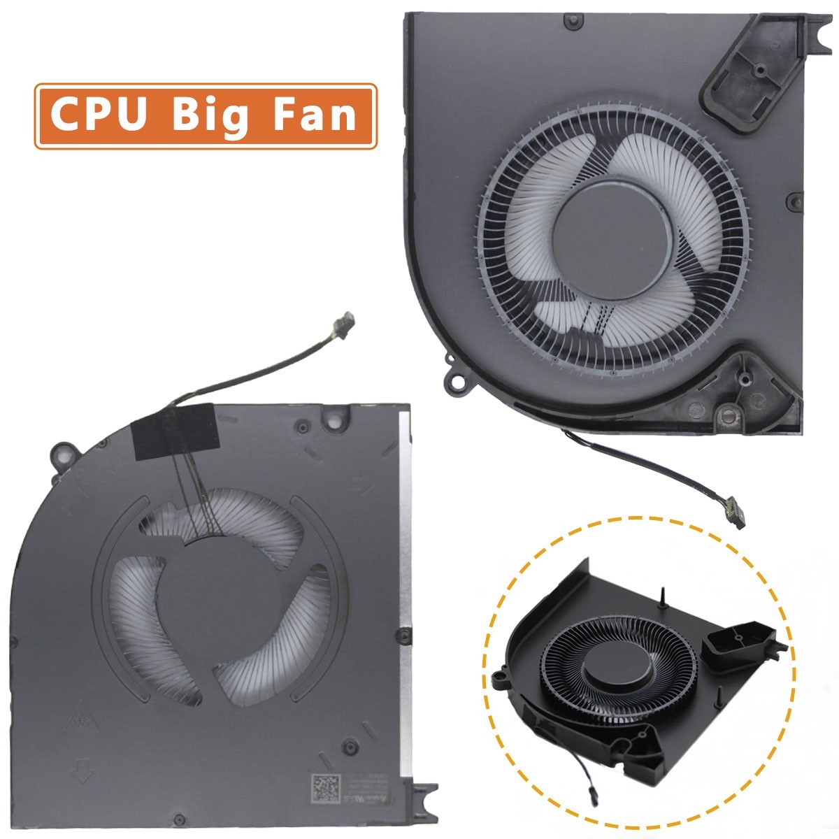 OEM CPU GPU Cooling Fan For Dell Alienware M18 M18X R1 P51E Laptop NEW Original