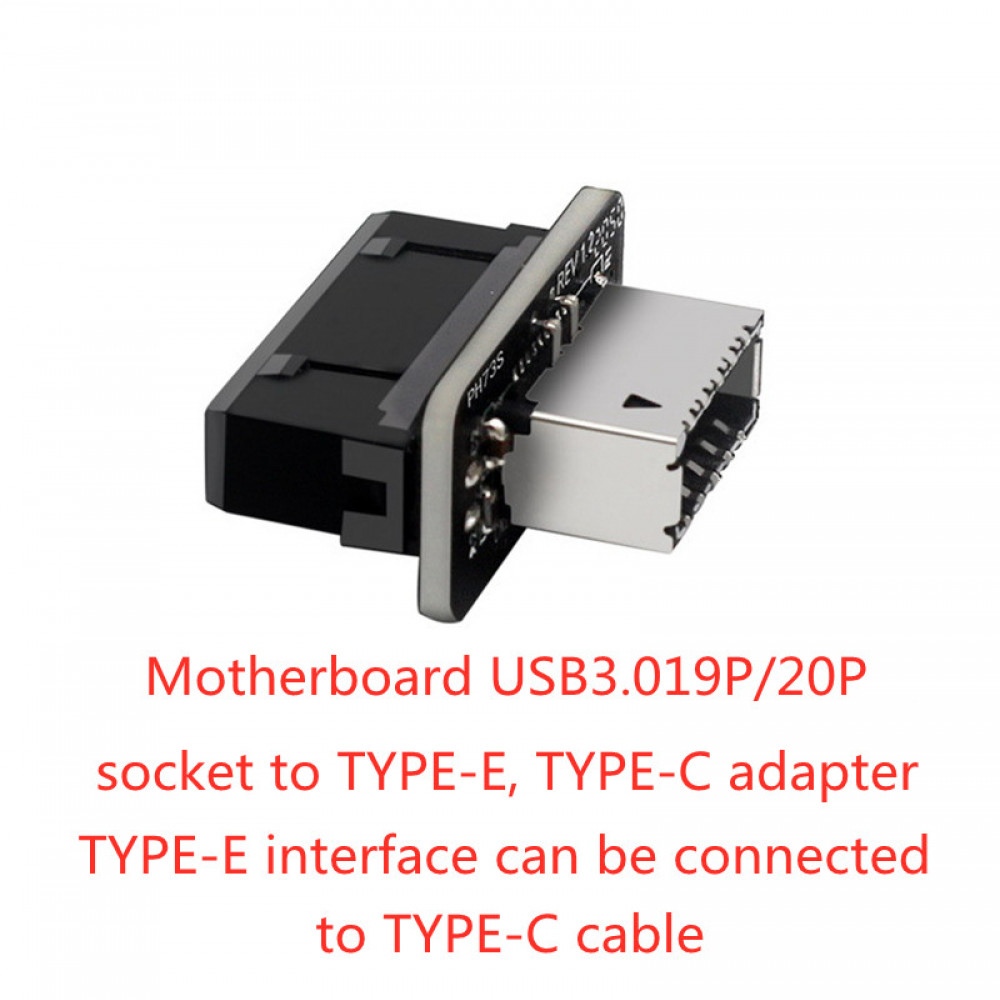 USB 3.0 19P/20P To Type E Adapter Converter for Motherboard USB3.0/3.1 19pin