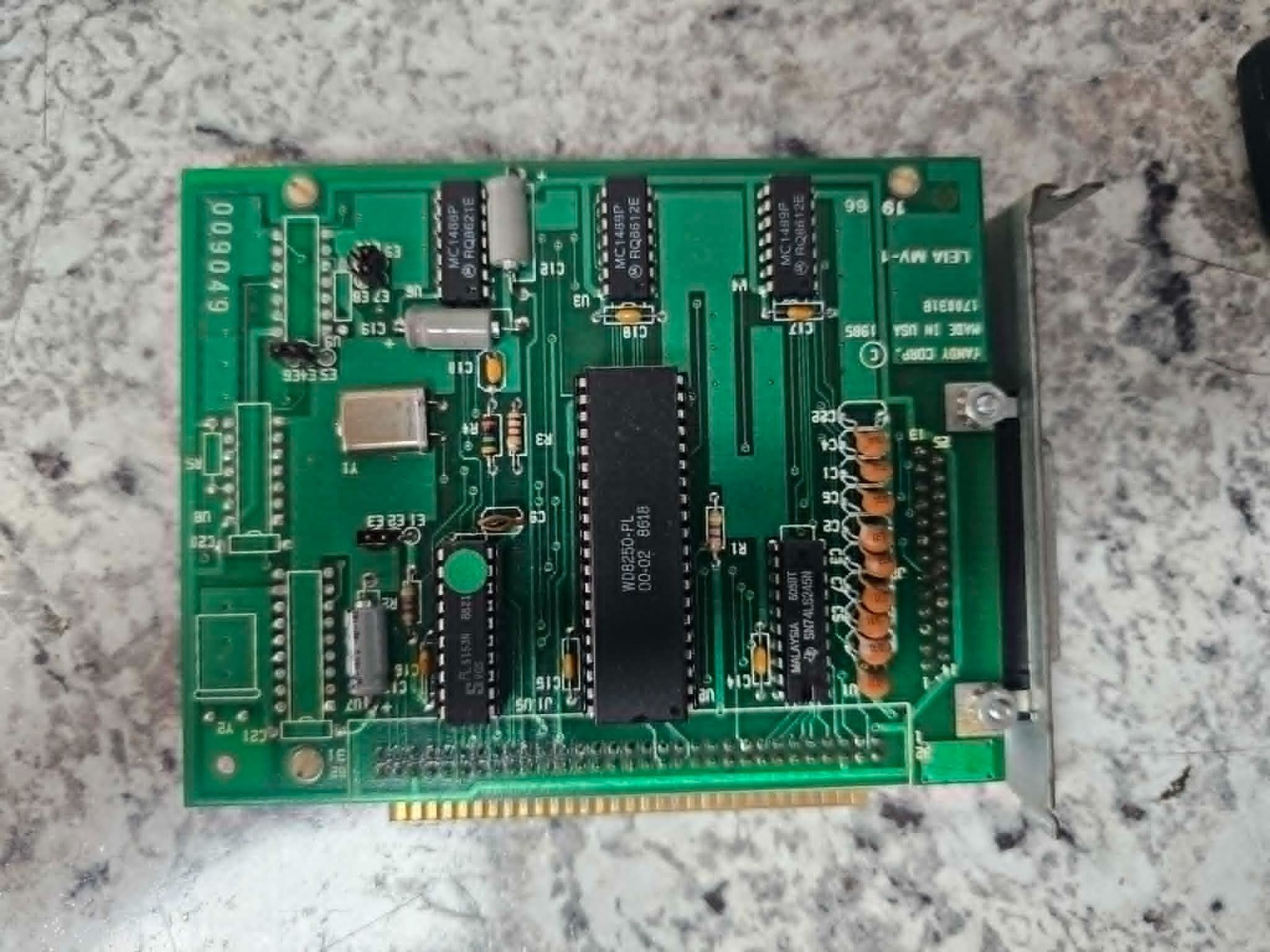Vintage Retro Rare Tandy 1000 RS-232 Plus Serial Card LEIA-MV-1 ISA Card