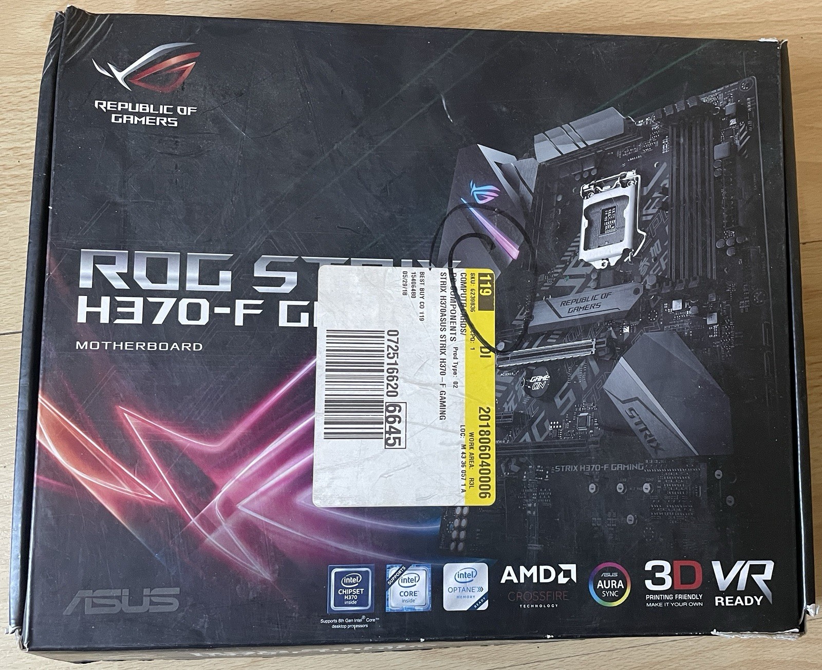For ASUS ROG STRIX H370-F GAMING motherboard LGA1151 Tested
