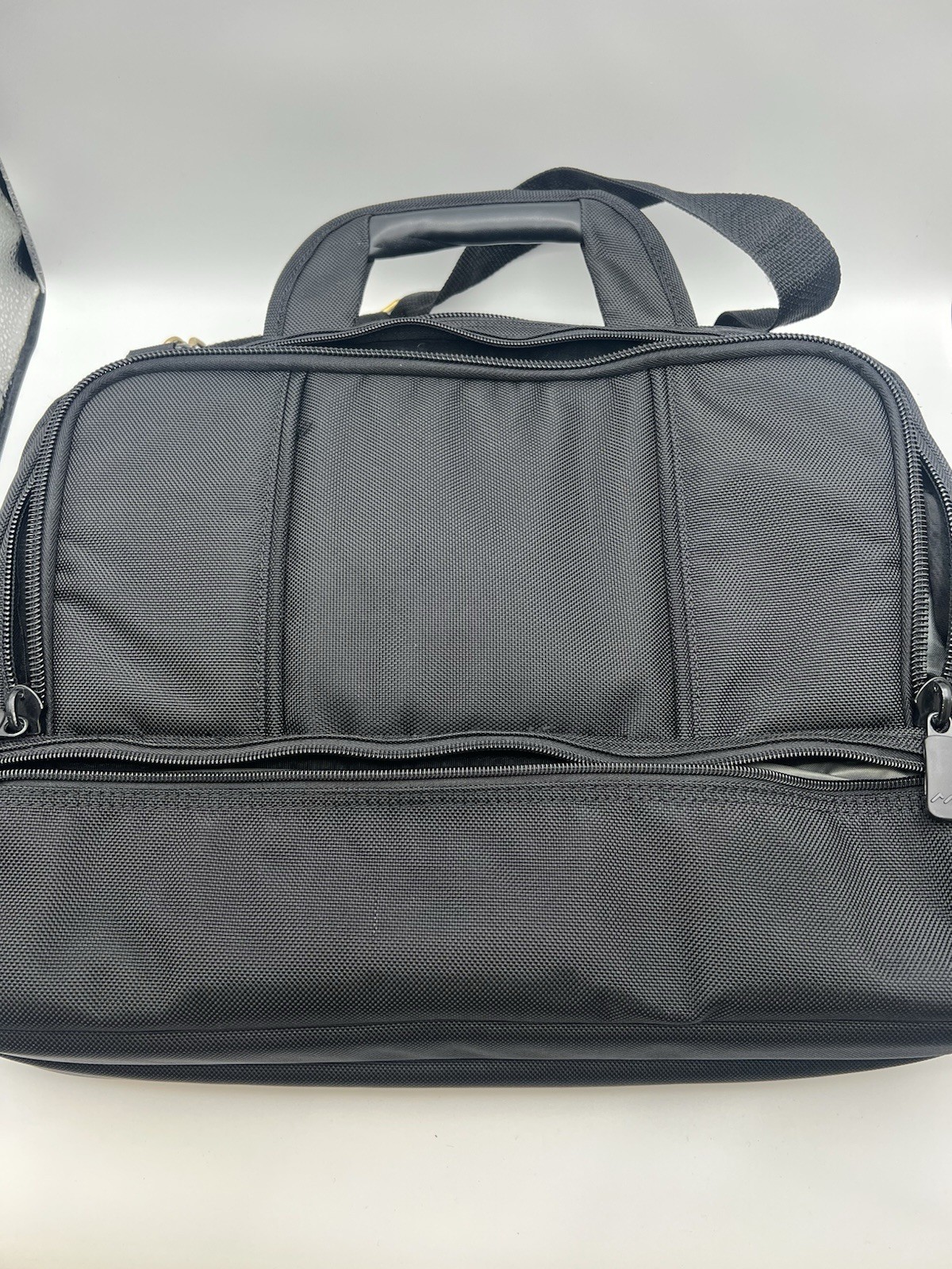 Brenthhaven Laptop Computer Files Attache Briefcase Black Bag- Multi Compartment