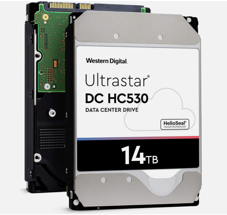 WD Ultrastar DC HC530 WUH721414ALE6L4/604 3.5" 14TB 7.2K SATA Monitor Hard Drive