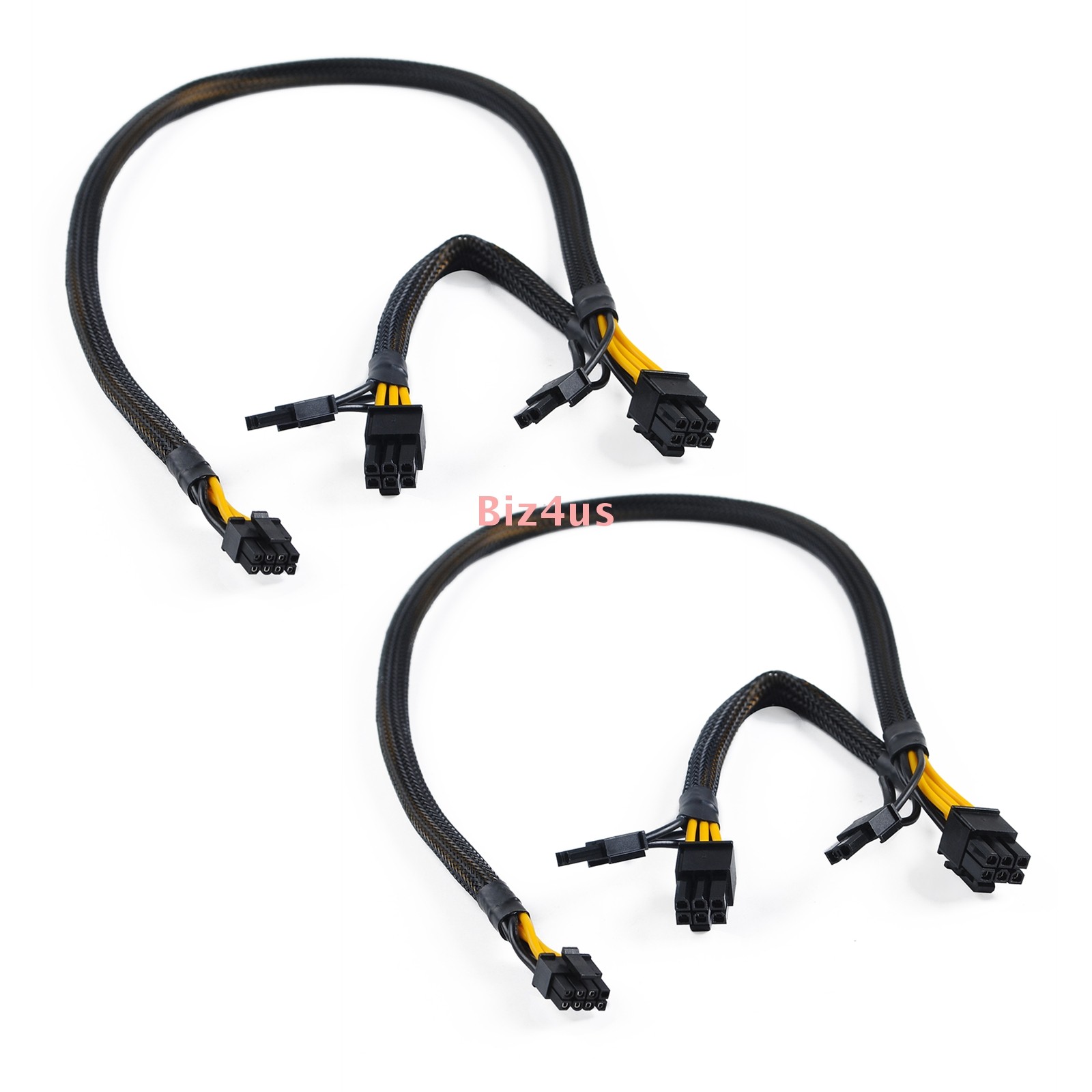 2PCS Mini 8pin to 8pin+8pin Power Adapter Cable For HP ML350  G10 Gen10 and GPU