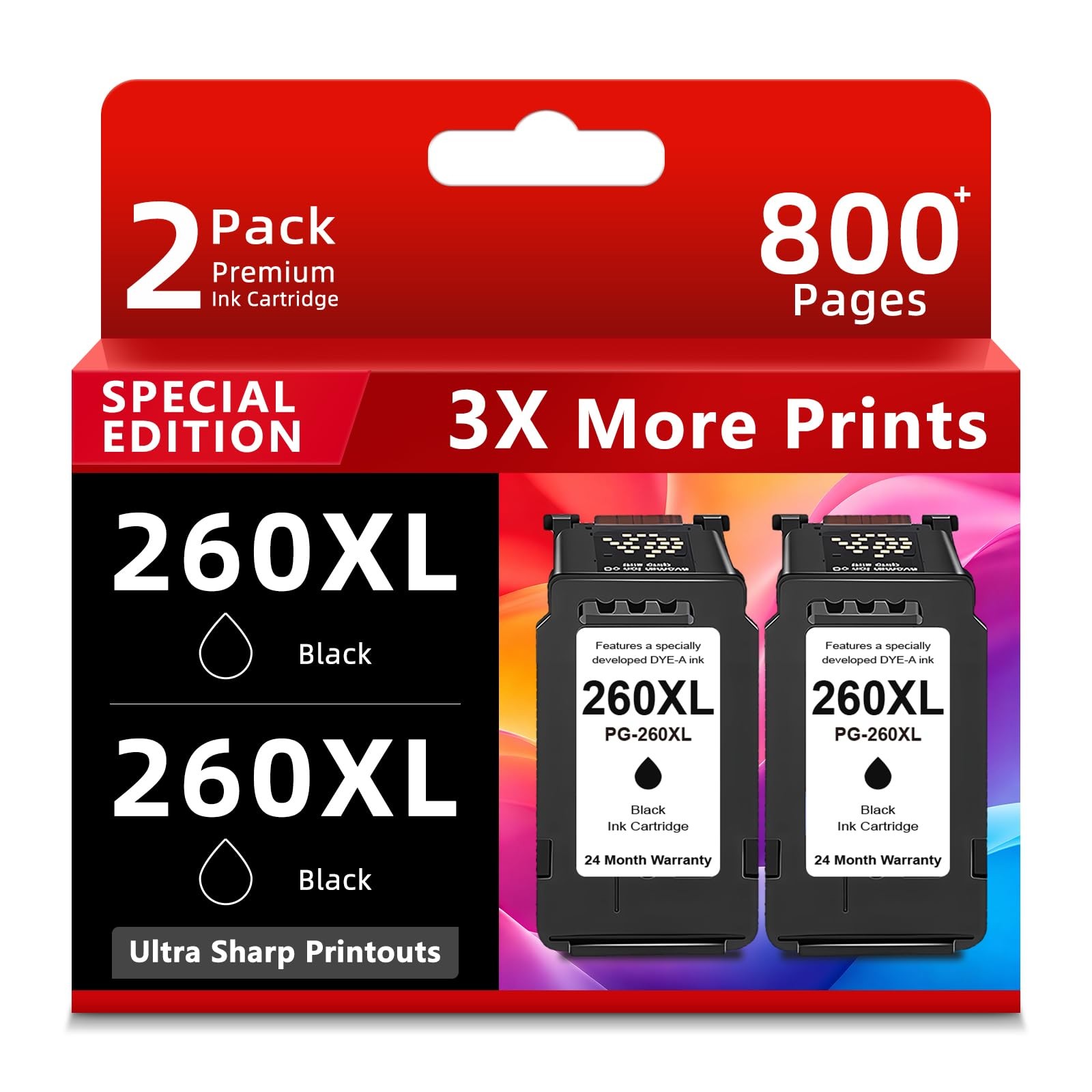 Ankink Compatible Ink Cartridges Replacement for Canon 260XL PG 260 PG260 XL ...