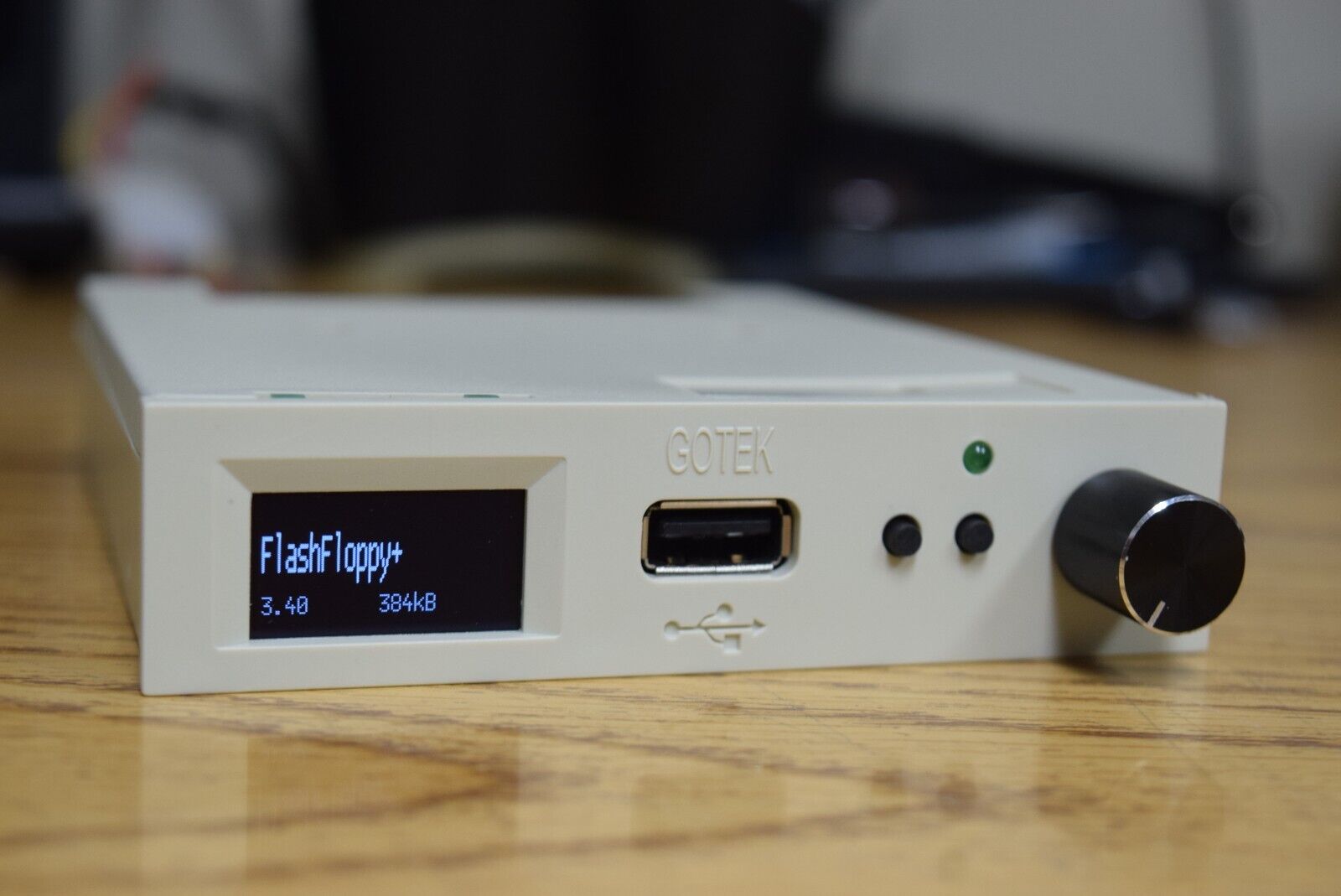 Gotek Floppy Drive Emulator 435 MCU w/ Rotary Encoder OLED FlashFloppy Yellowed