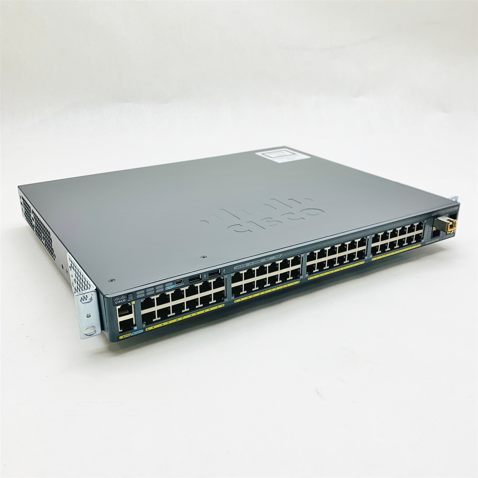Cisco Catalyst 2960-X WS-C2960X-48FPS-L 48-Port 4-SFP PoE+ Switch w/C2960X-STACK