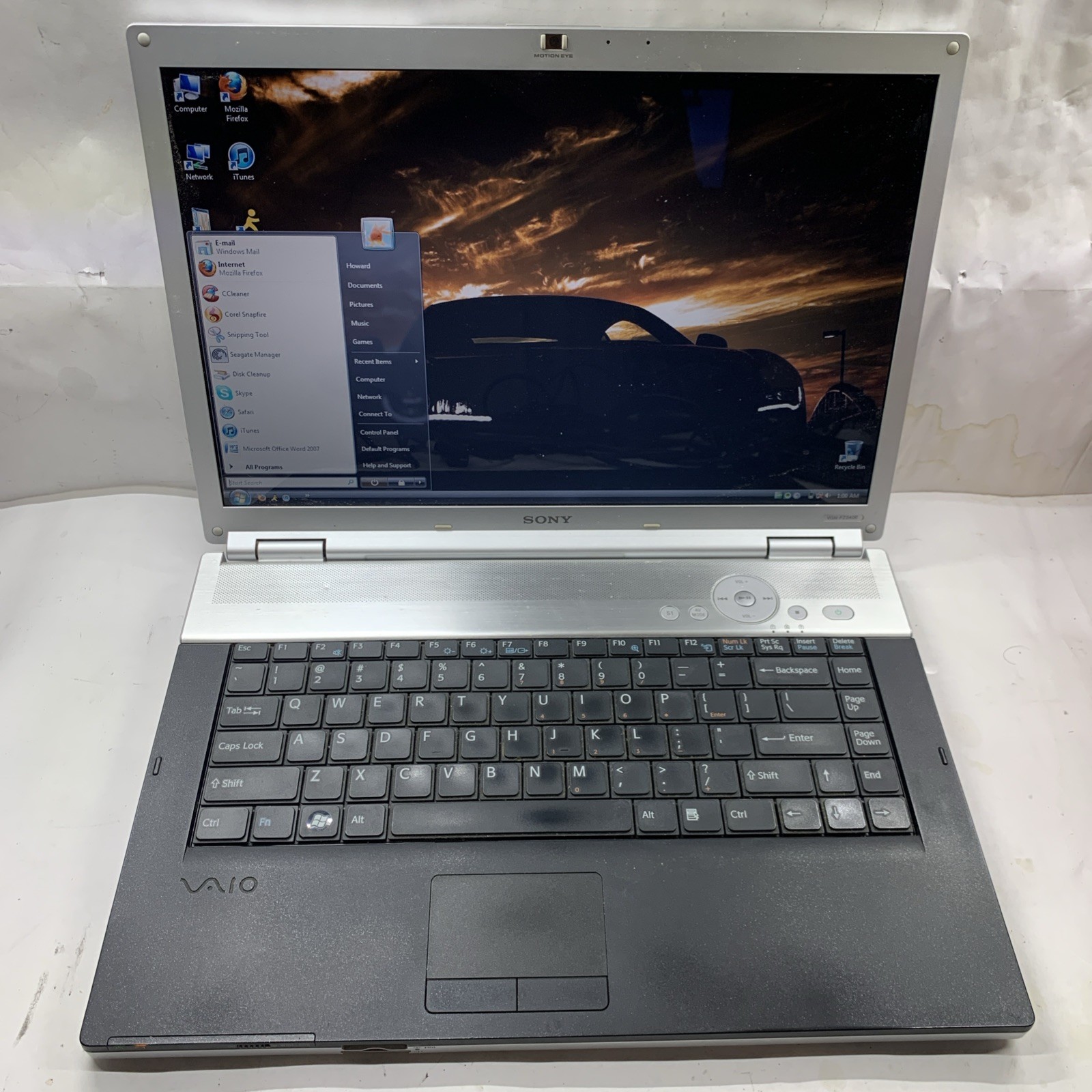 Sony Vaio VGN-FZ240E Intel Core 2 Duo T7250 2GHz 2 GB  Win Vista - READ