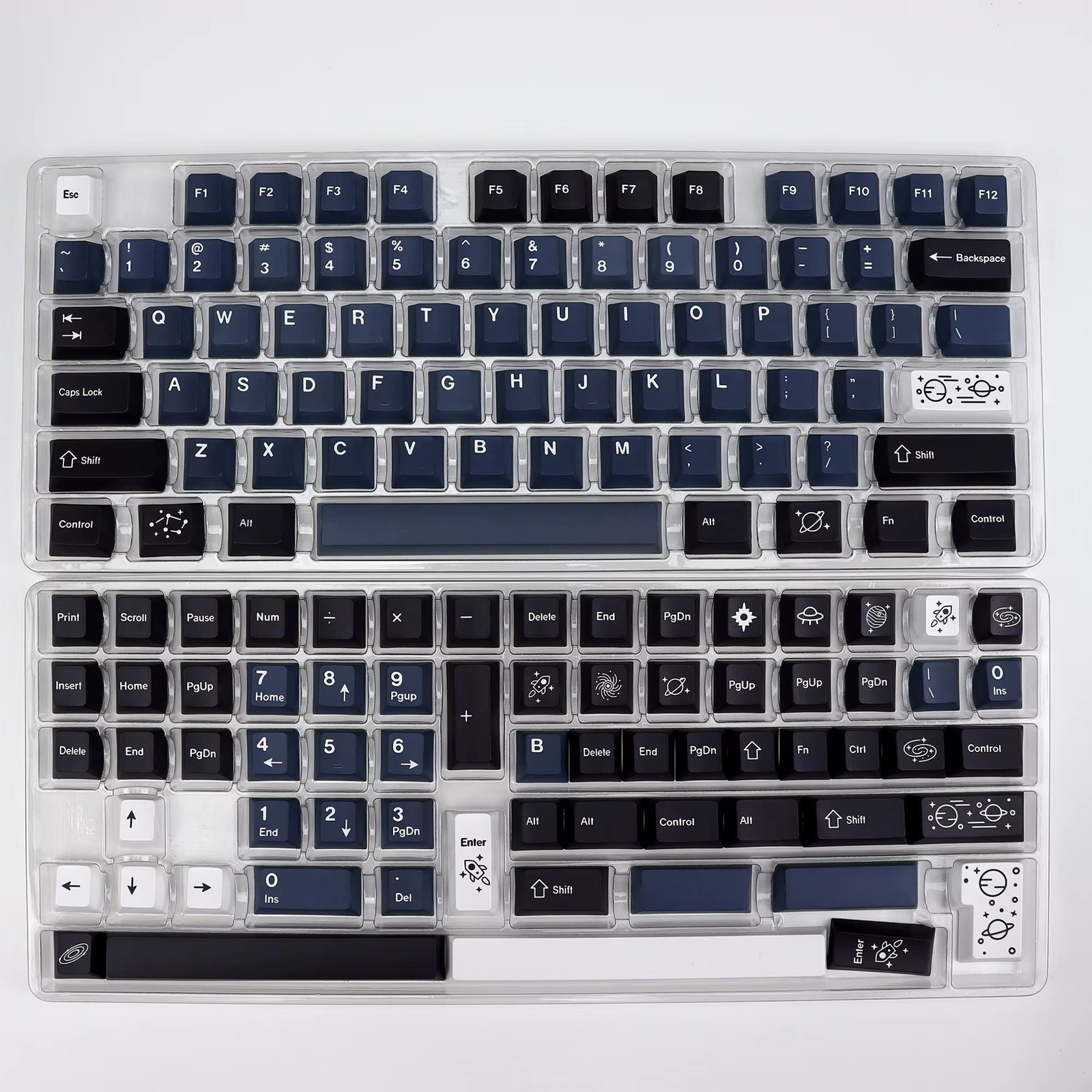 KBDiy 140-Key PBT Keycaps Set Cherry Profile Galaxy GMK Style ANSI