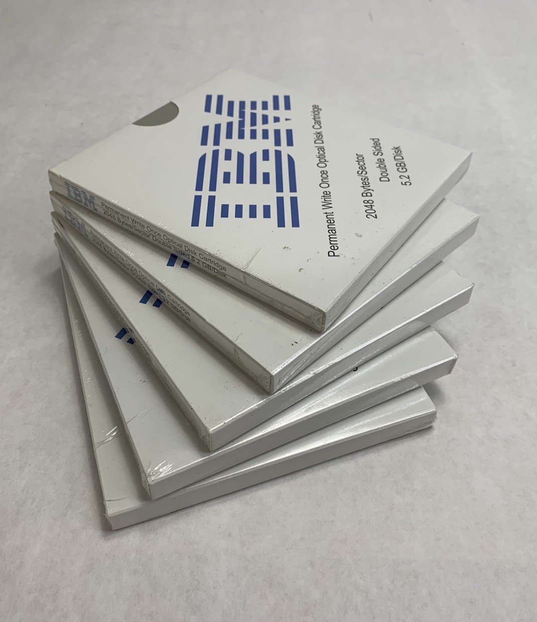 IBM 59H4791 Double Sided Permanent Write Once Optical Disk Cartridge (Lot of 5)