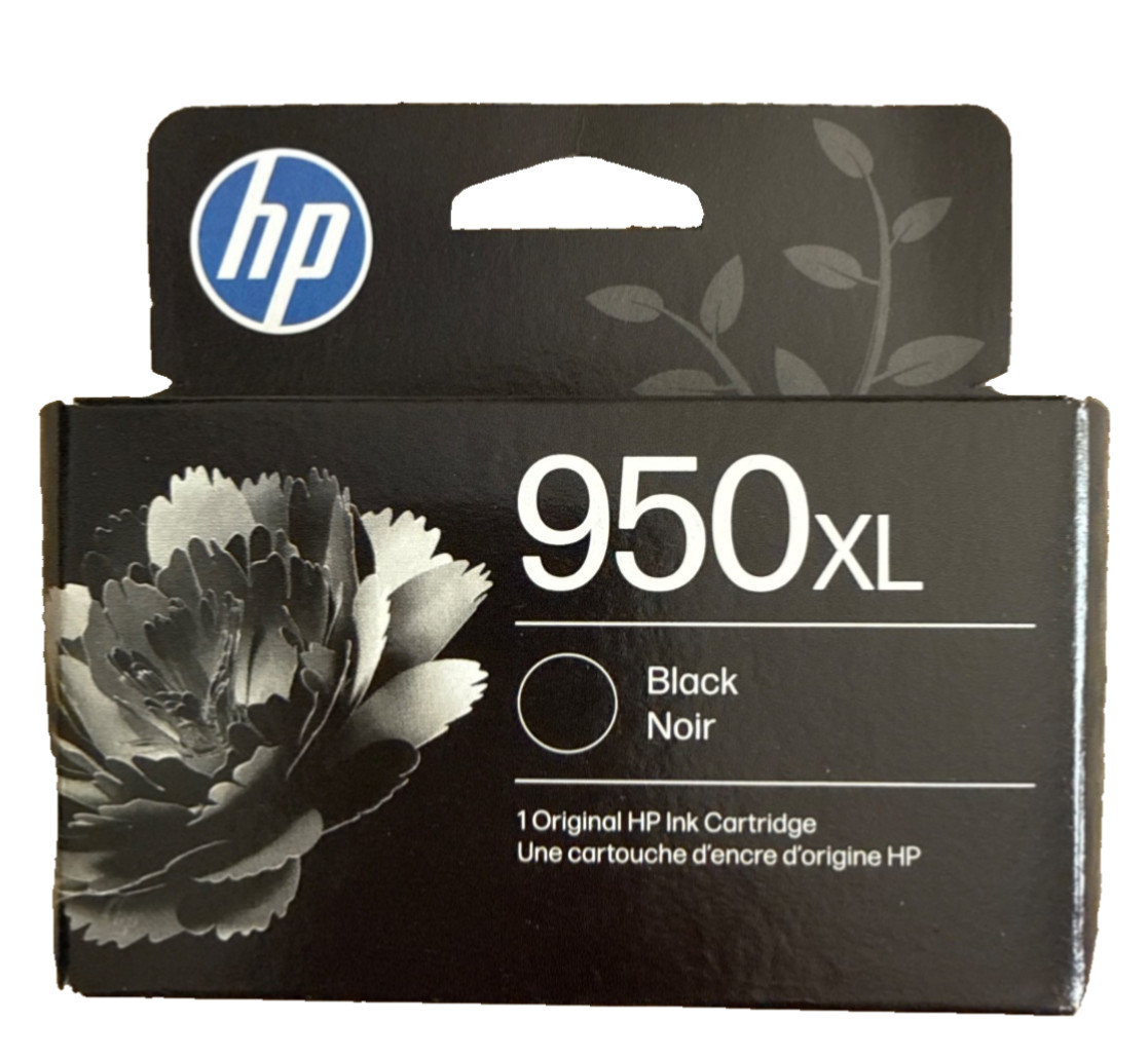 HP 950XL Black High-Yield Ink Cartridge, CN045AN*Exp Date 2028*